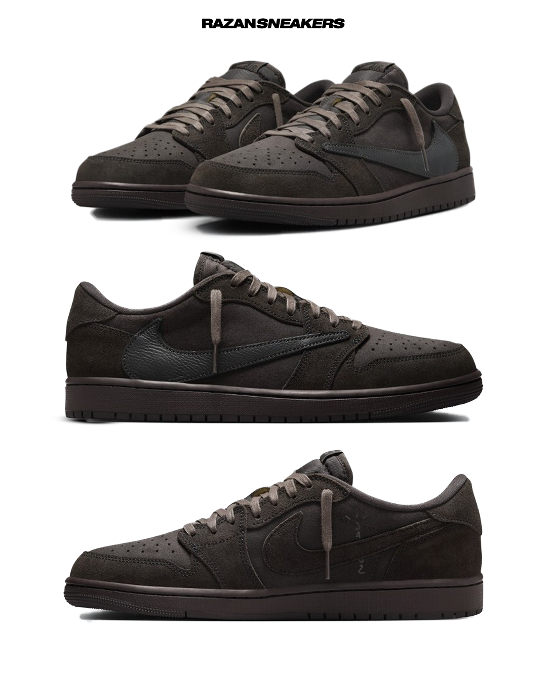 Sneakers Wajib Koleksi Air Jordan 1 Low Travis Scott Velvet Brown Hadir dengan Nuansa Elegan