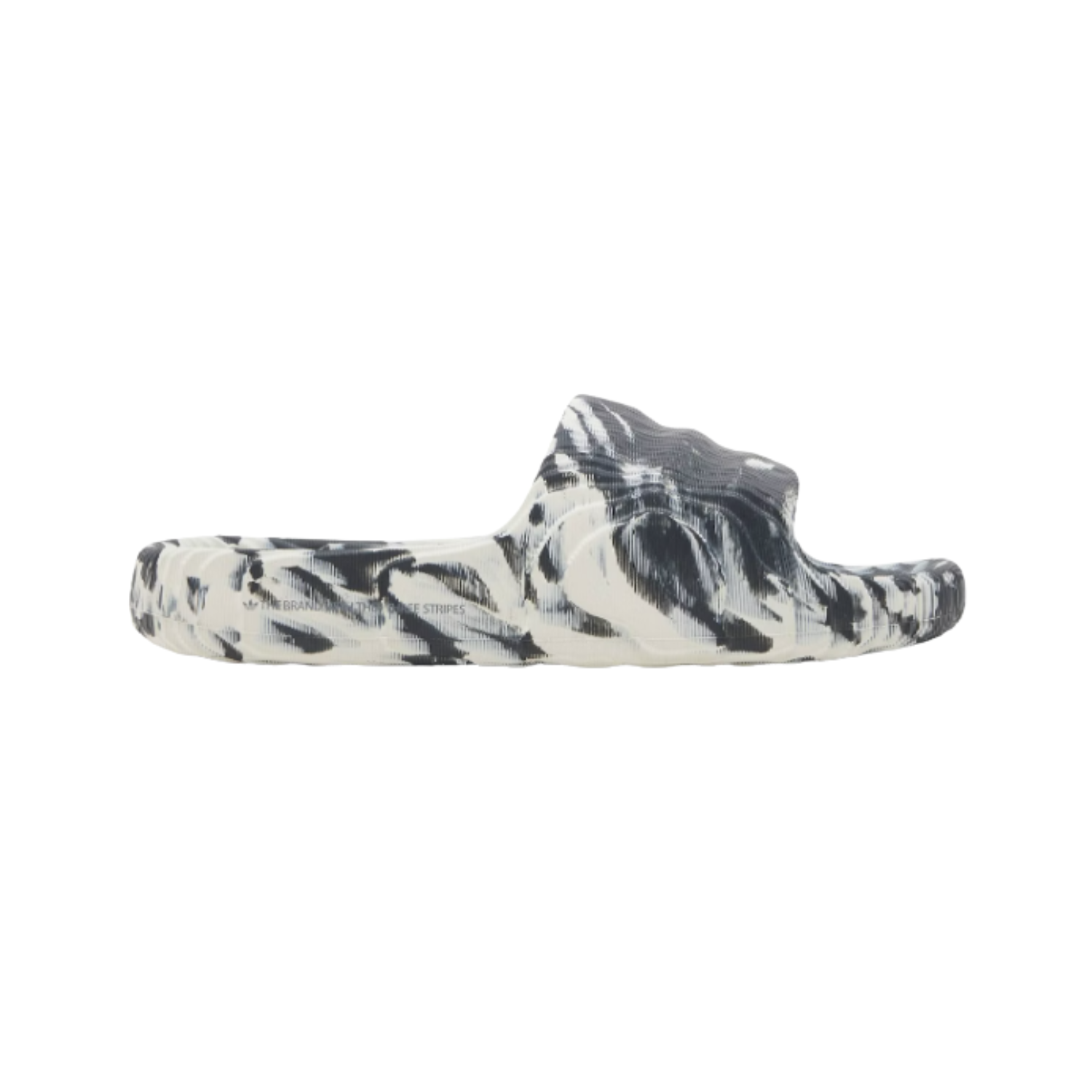 Adidas Adilette 22 Slide Carbon Aluminum Black - Razan Sneakers