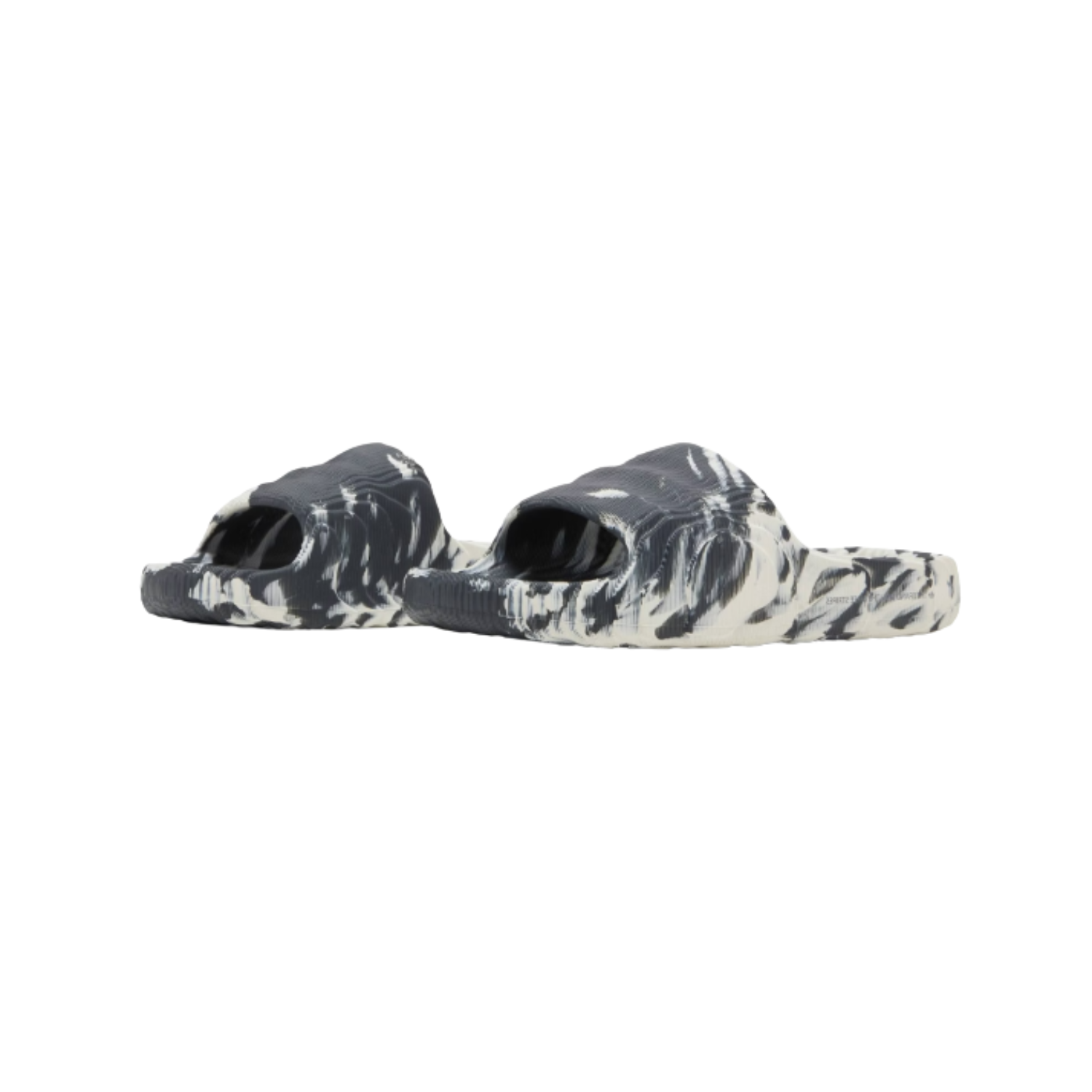 Adidas Adilette 22 Slide Carbon Aluminum Black - Razan Sneakers