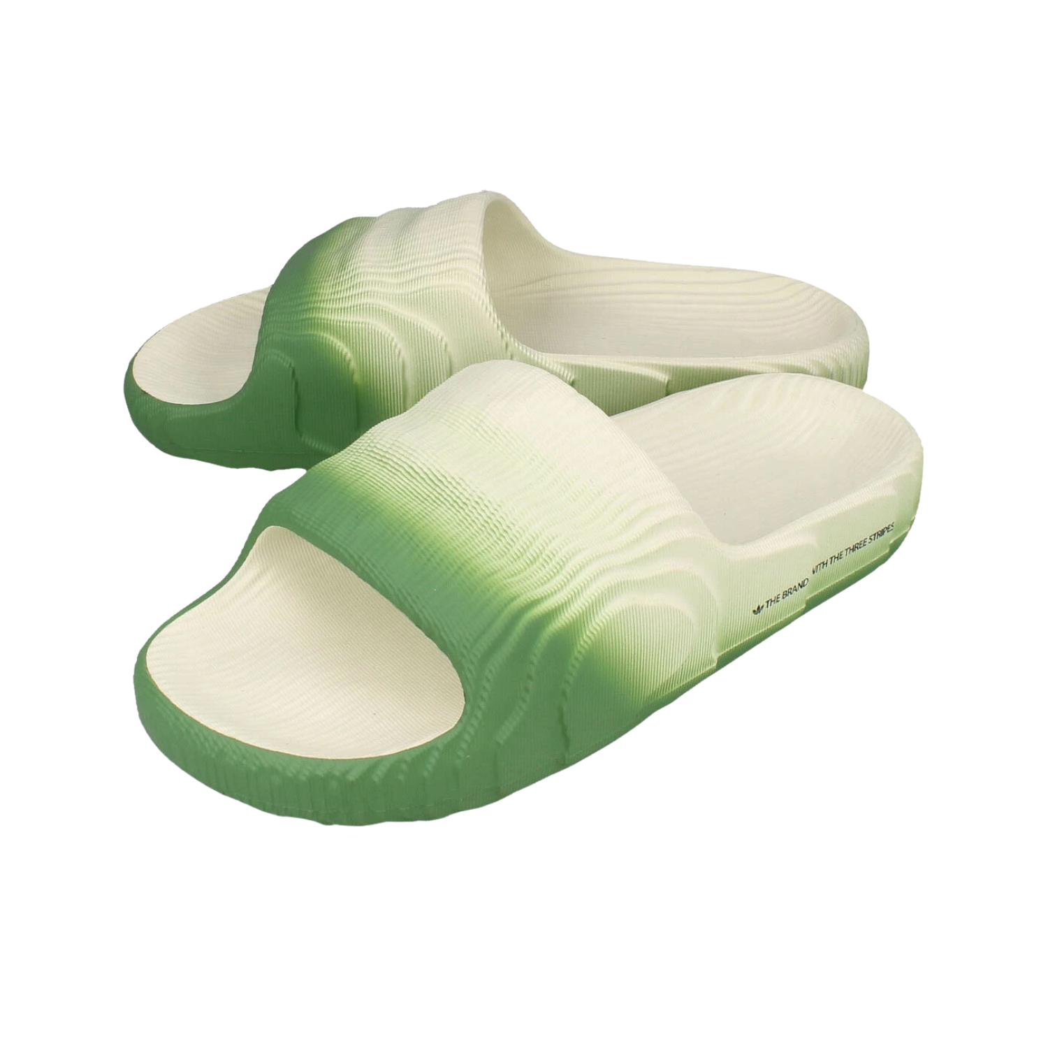 Adidas Adilette 22 Slides Ivory Green - Razan Sneakers