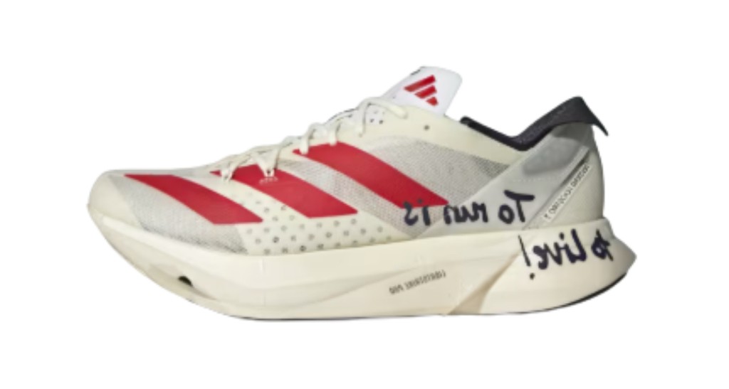 Adidas Adizero Adios Pro 3 RW5 Off White Better Scarlet - Razan Sneakers