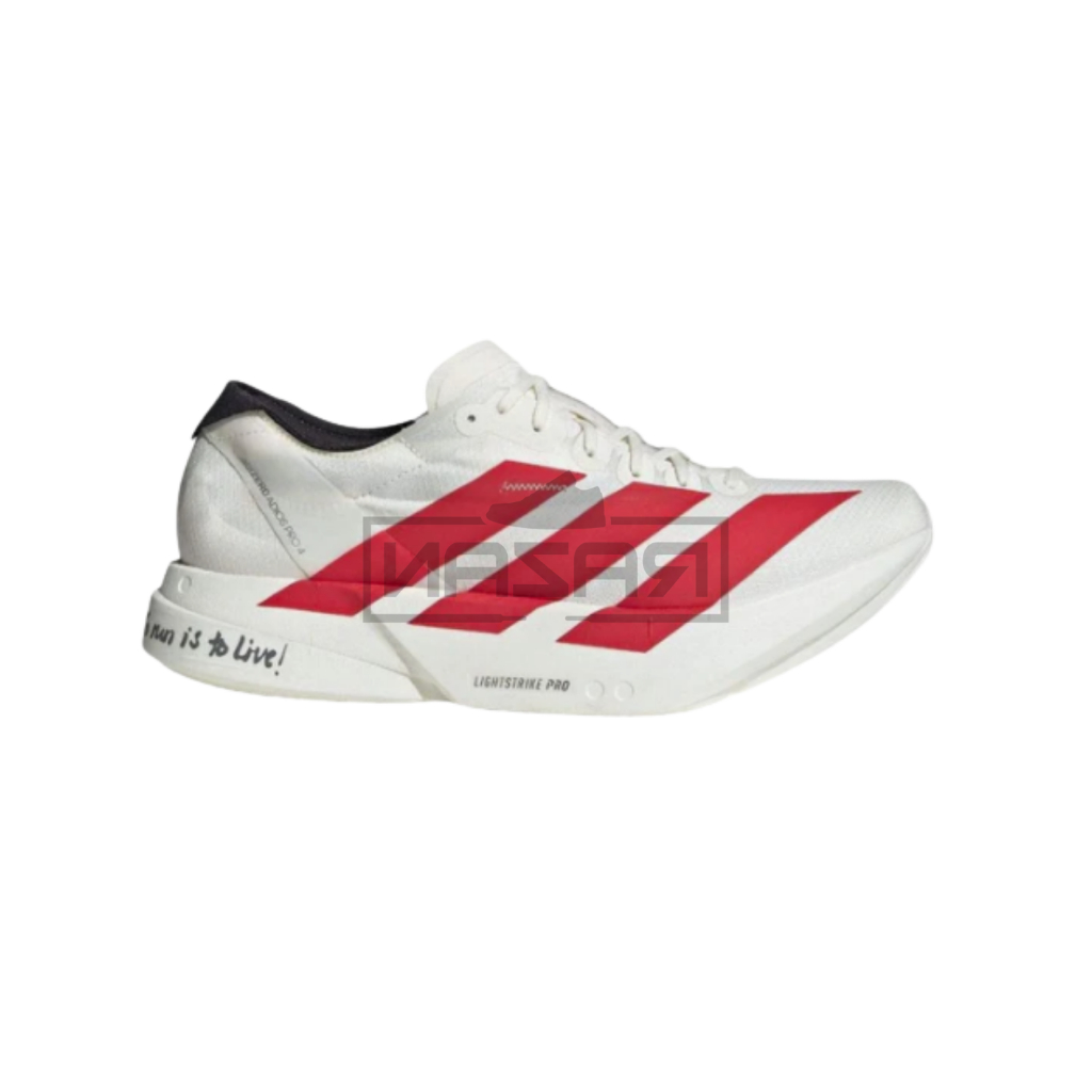 Adidas Adizero Adios Pro 4 Off White Red Scarlet - Razan Sneakers