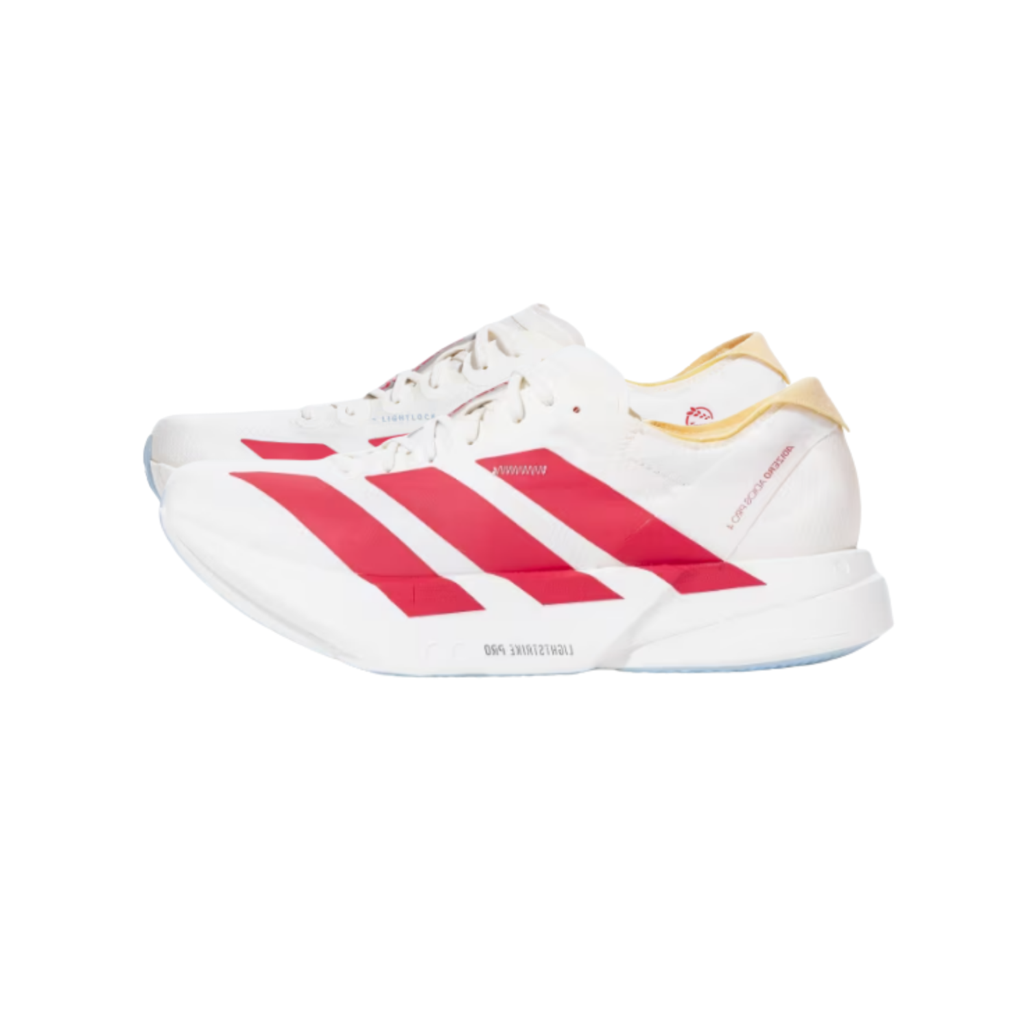 Adidas Adizero Adios Pro 4 Off White Semi Lucid Red - Razan Sneakers