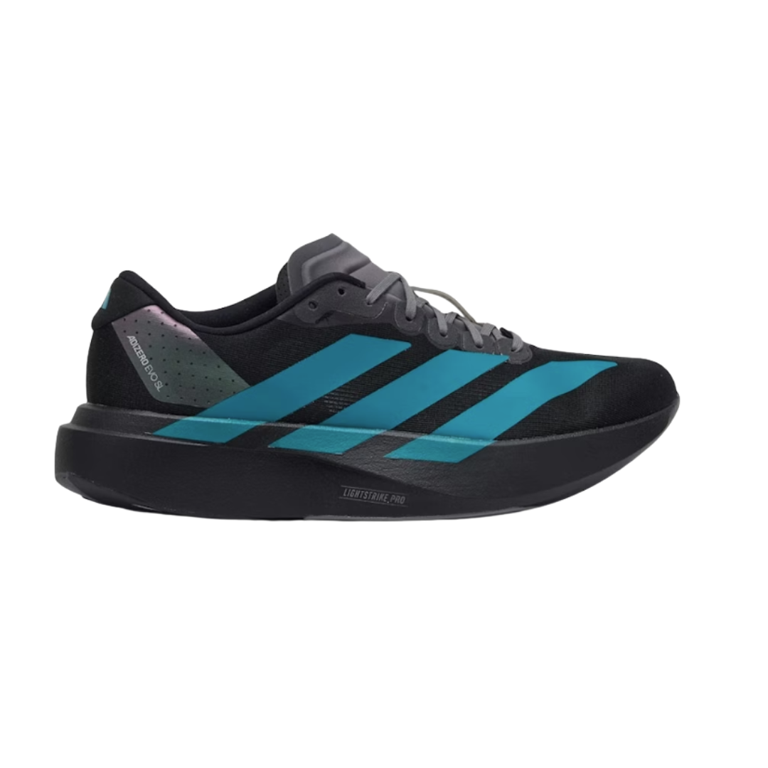 Adidas Adizero Evo SL Black Pure Teal - Razan Sneakers
