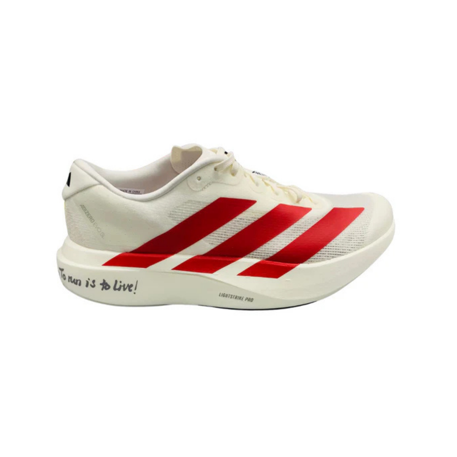 Adidas Adizero Evo SL Off White Red Better Scarlett - Razan Sneakers