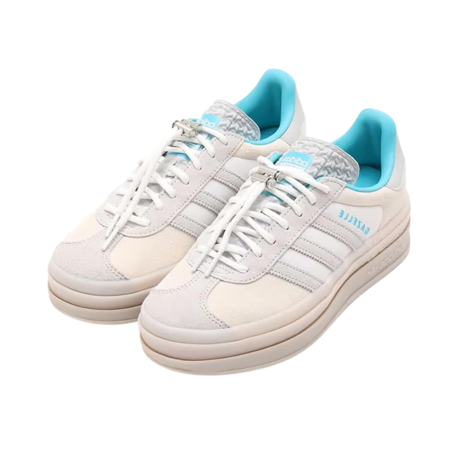 Adidas Gazelle Bold Cloud White Light Blue (W) - Razan Sneakers