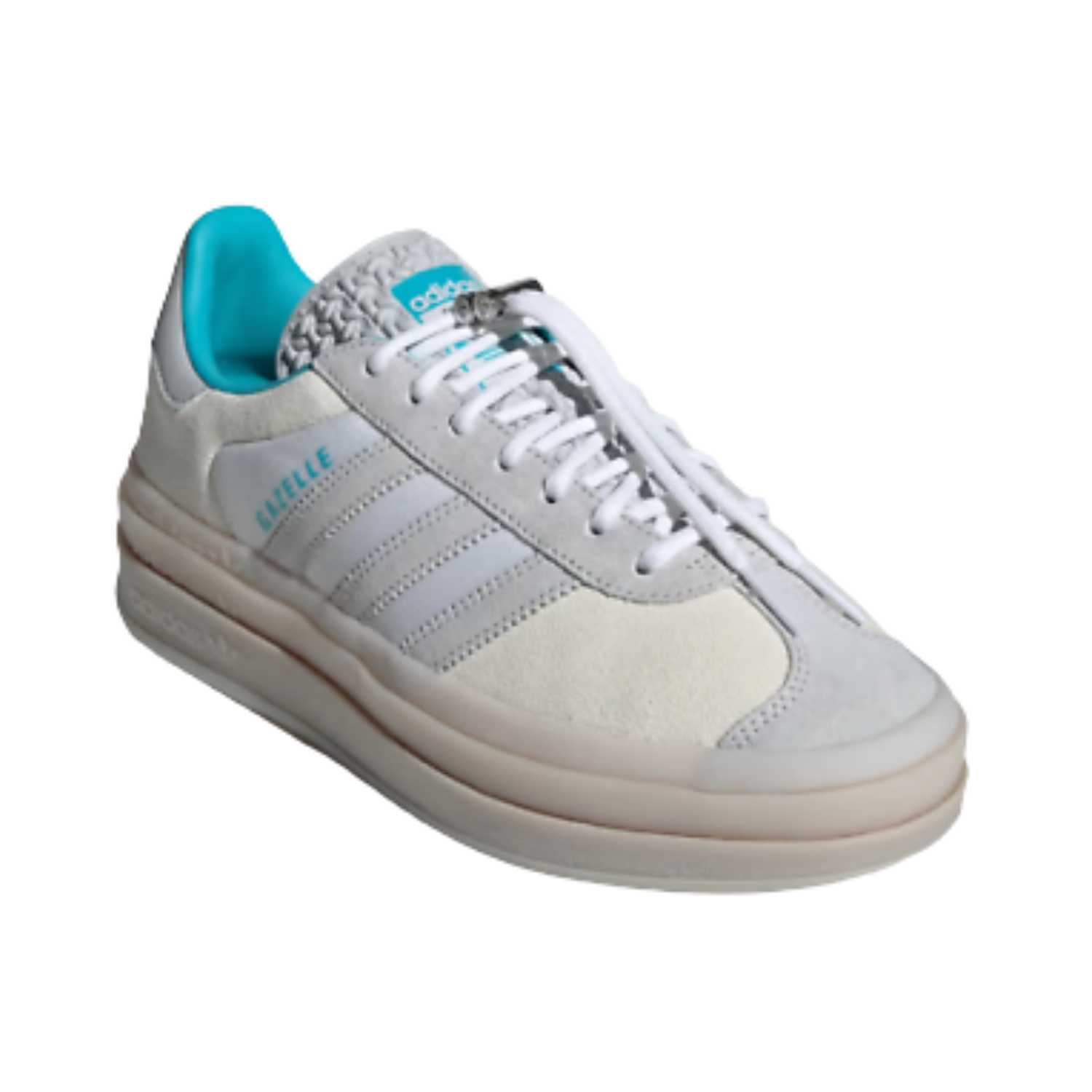 Adidas Gazelle Bold Cloud White Light Blue (W) - Razan Sneakers