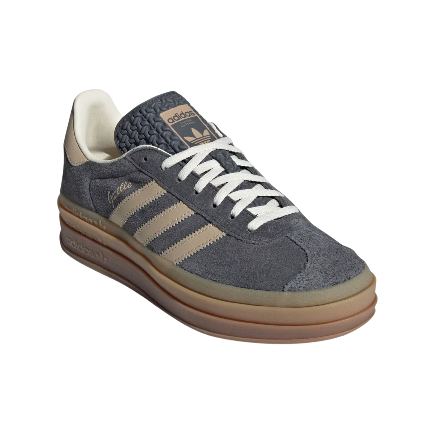 Adidas Gazelle Bold Grey Magic Beige Gum (W) - Razan Sneakers