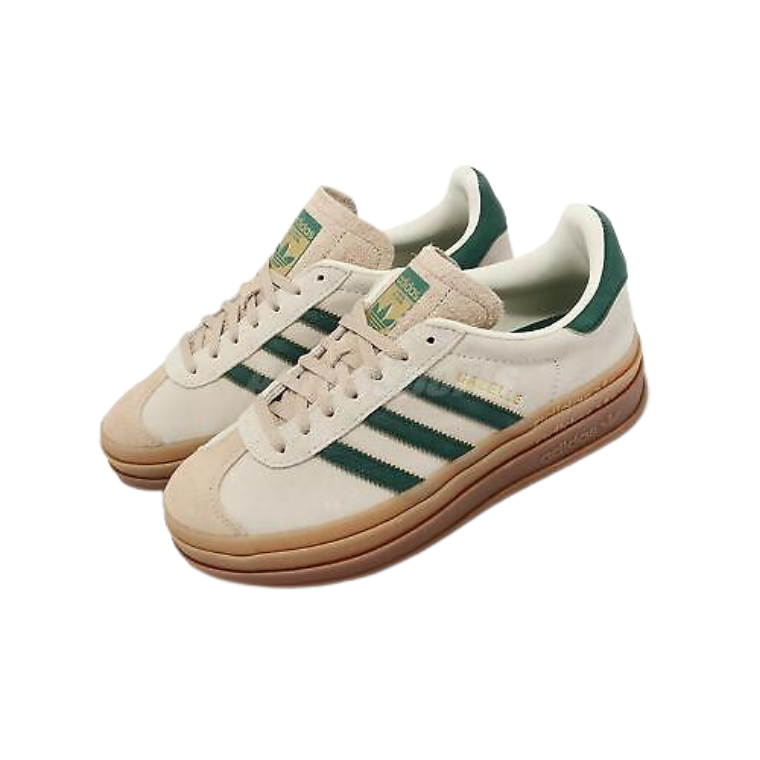 Adidas Gazelle Bold Magic Beige Collegiate Green (W) - Razan Sneakers