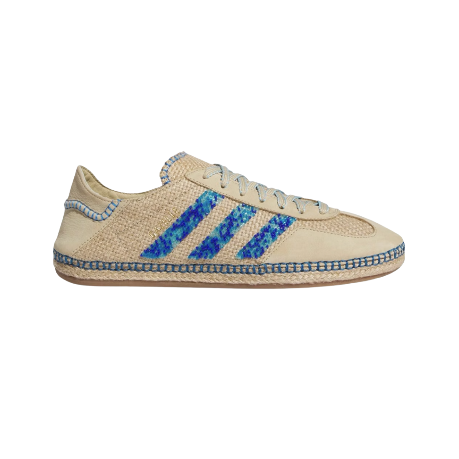 Adidas Gazelle Clot Linen Khaki - Razan Sneakers
