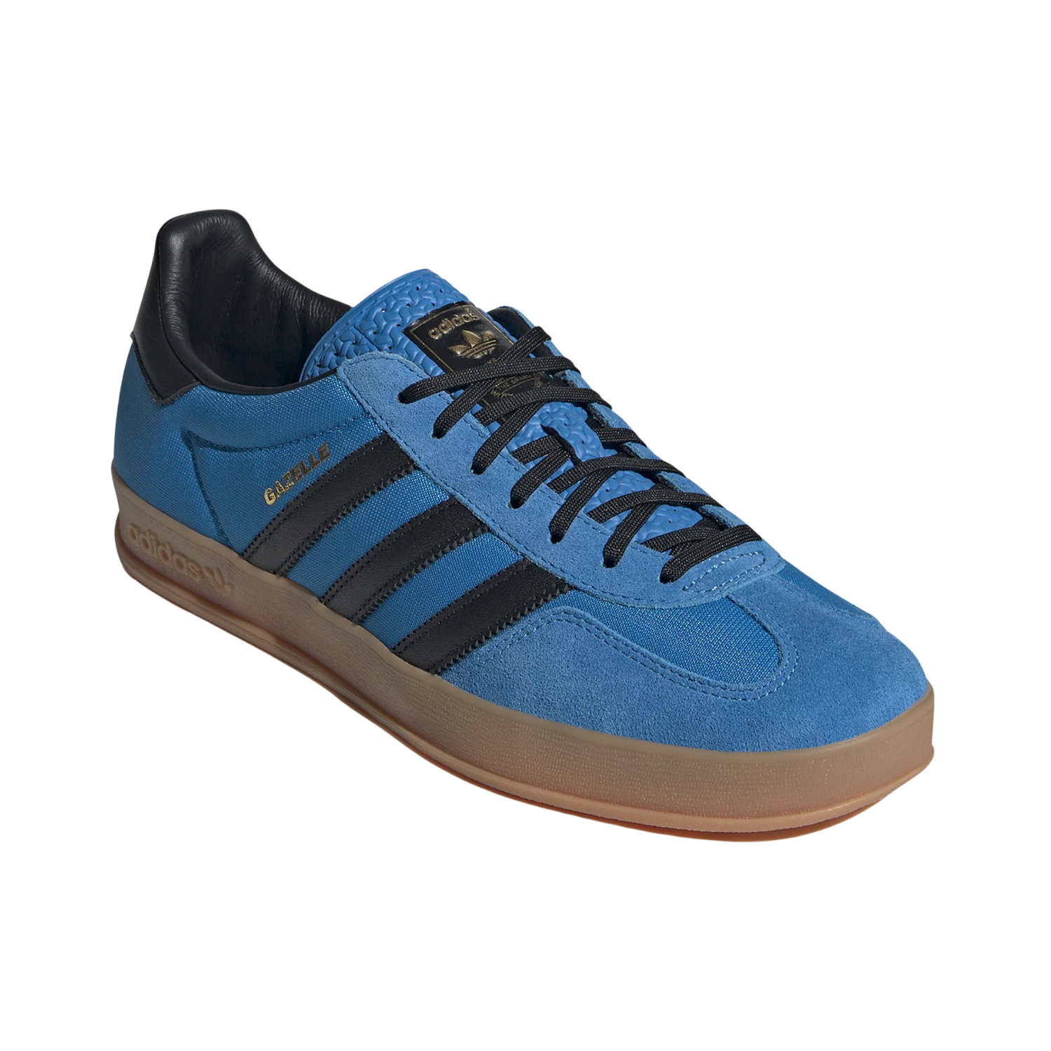 Adidas Gazelle Indoor Bright Blue Black Gum - Razan Sneakers