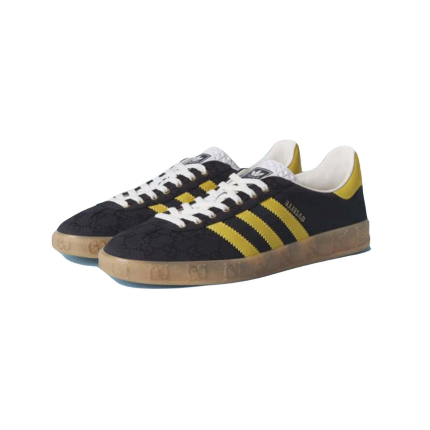 Adidas Gazelle x Gucci Black GG Monogram - Razan Sneakers