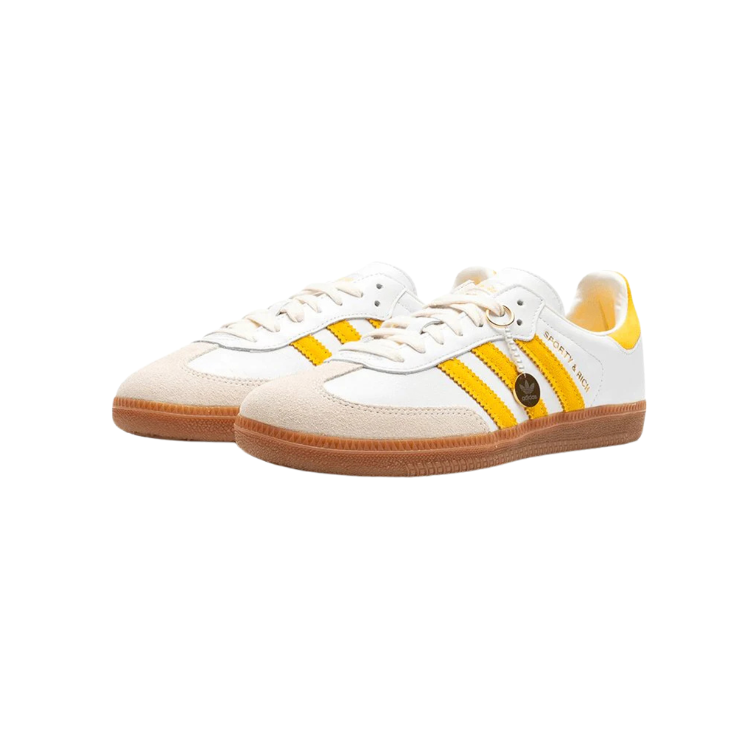 Adidas Samba OG Sporty And Rich White Bold Gold - Razan Sneakers