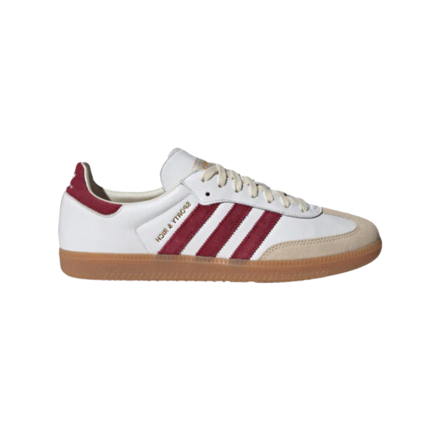 Adidas Samba OG Sporty And Rich White Burgundy - Razan Sneakers