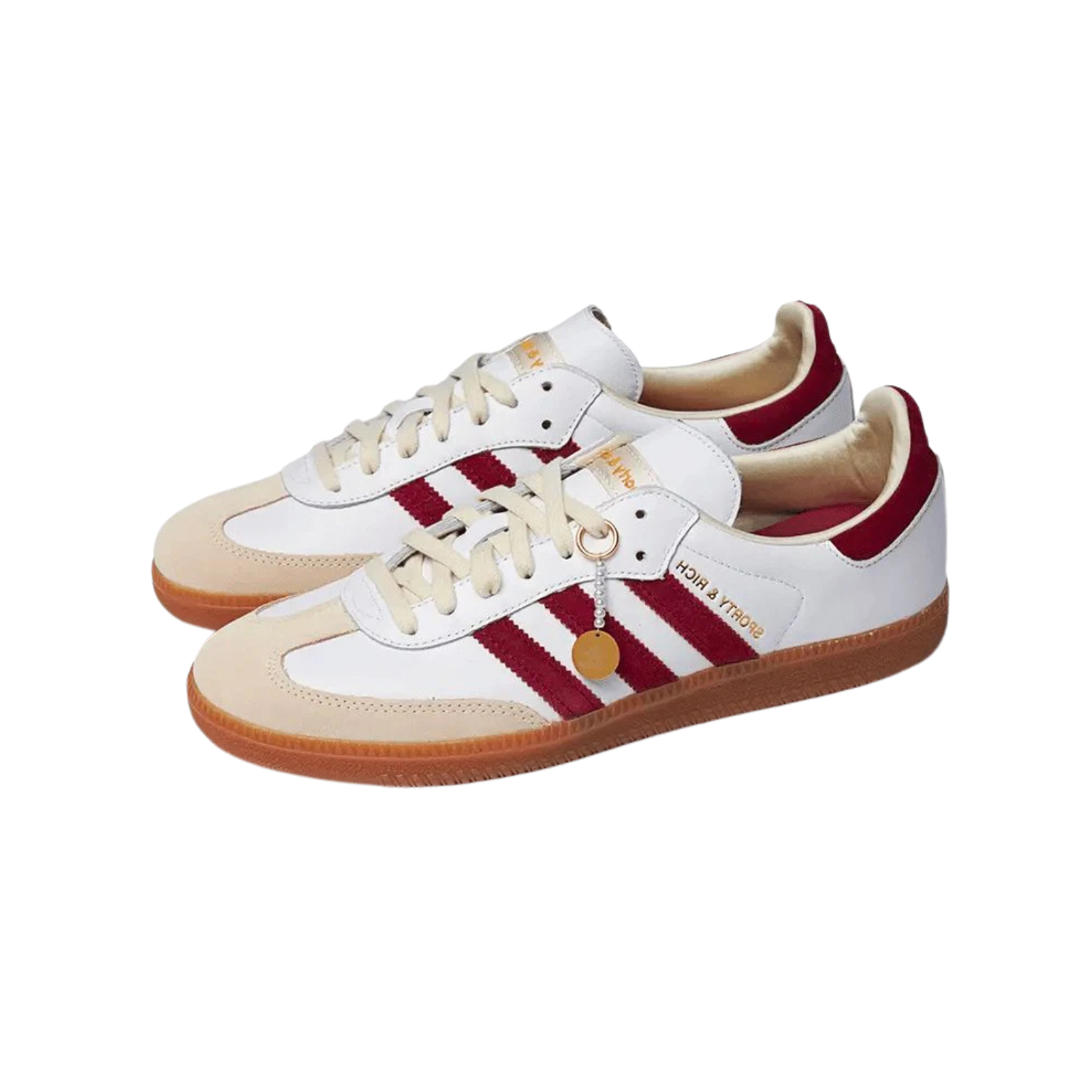 Adidas Samba OG Sporty And Rich White Burgundy - Razan Sneakers