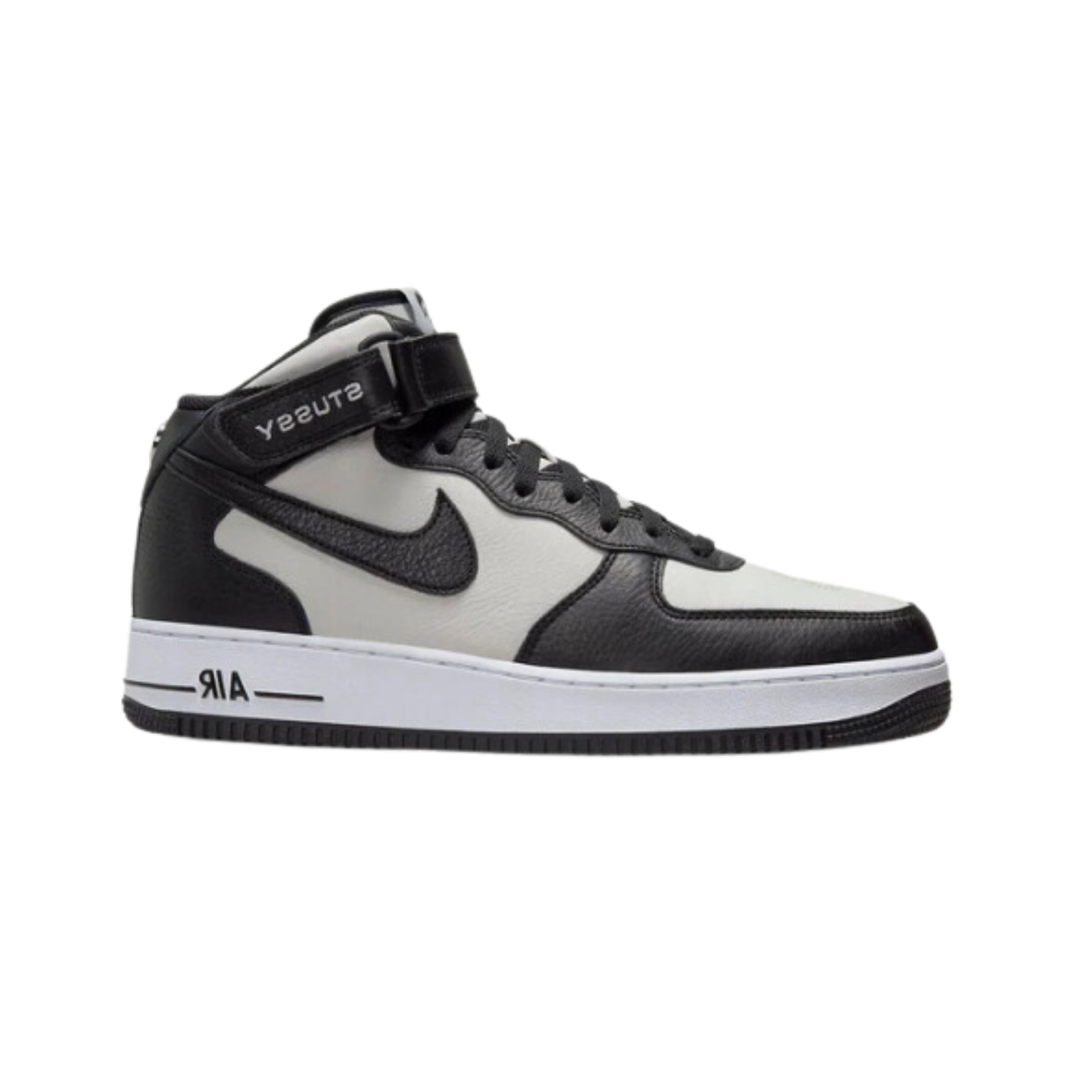 Air Force 1 Mid Stussy Black White Panda - Razan Sneakers