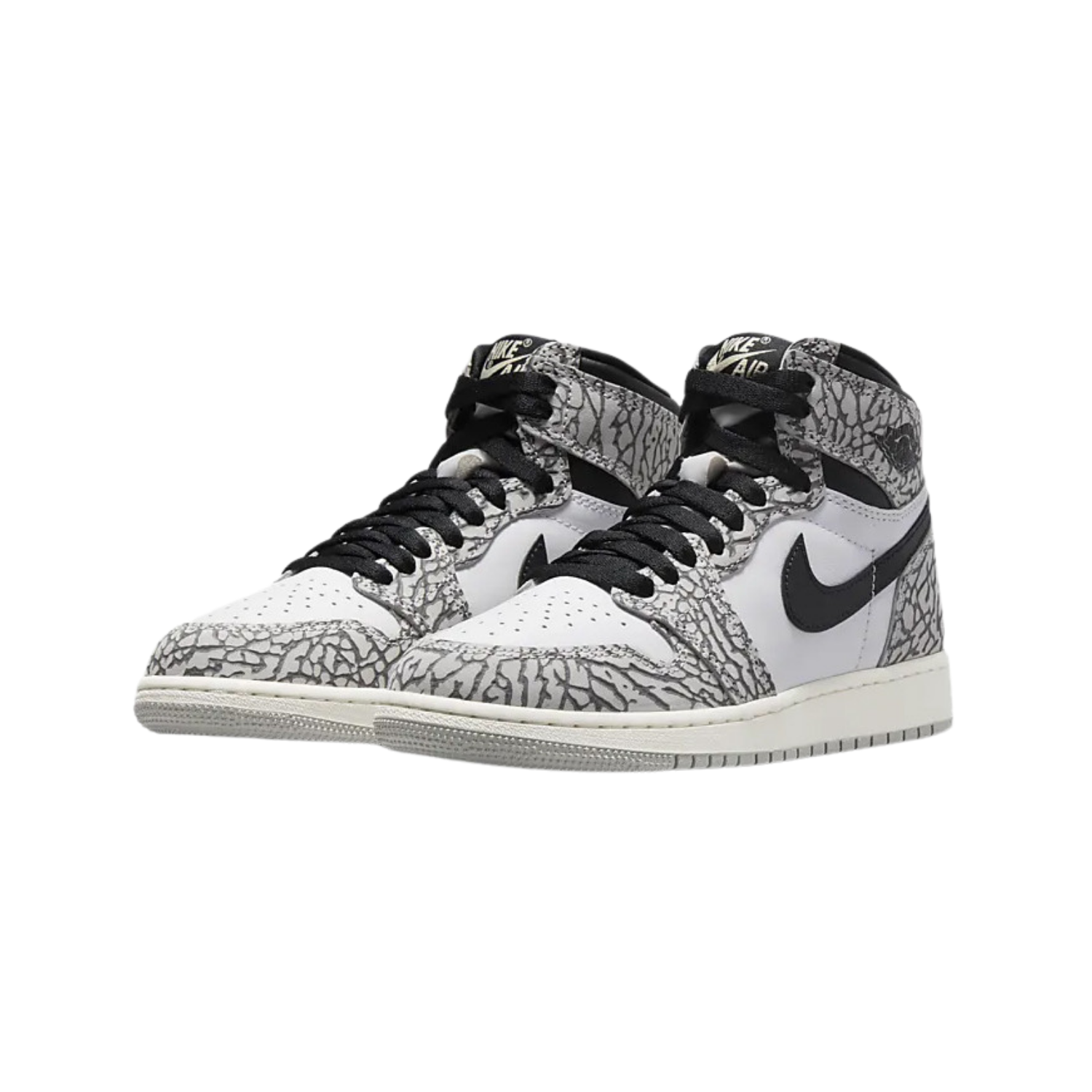 Air Jordan 1 High OG White Cement (GS) - Razan Sneakers