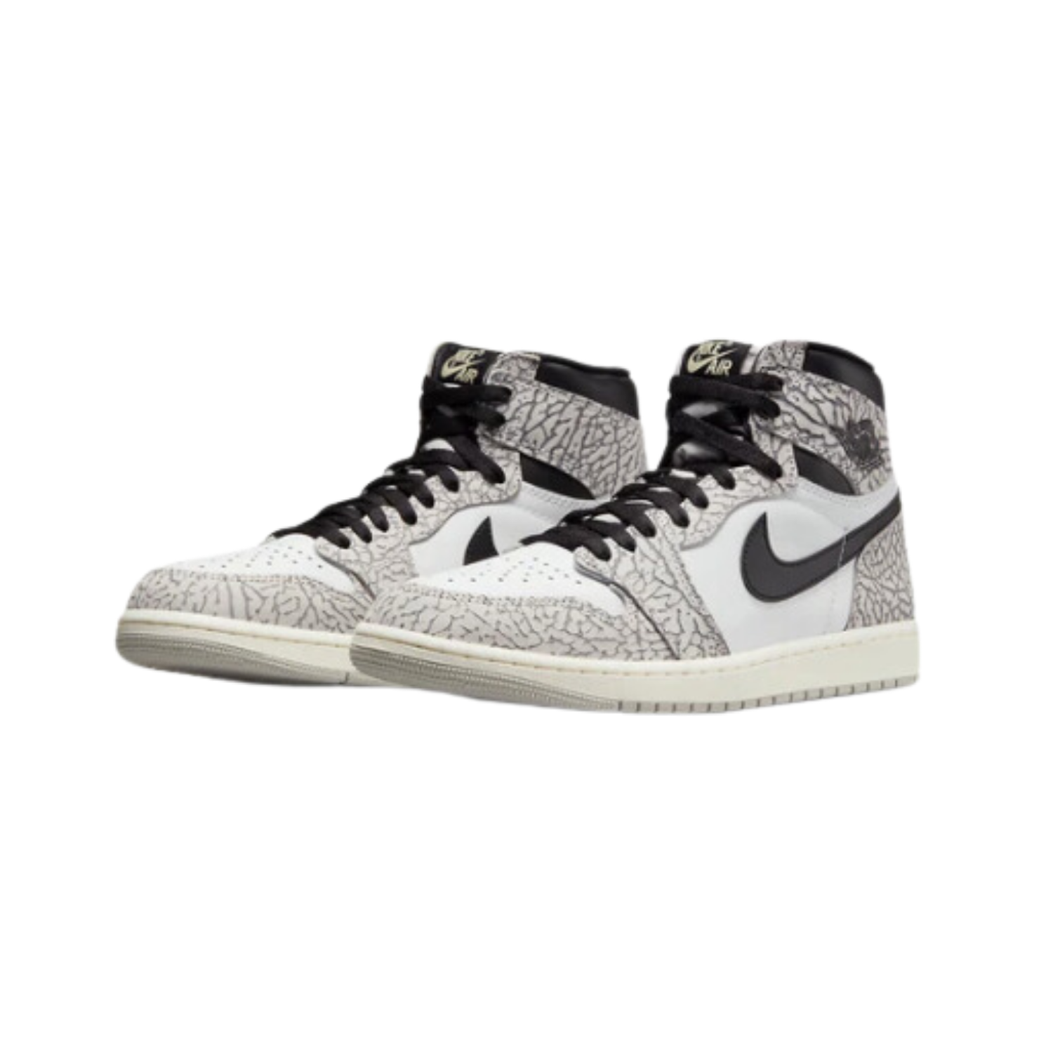 Air Jordan 1 High OG White Cement  - Razan Sneakers
