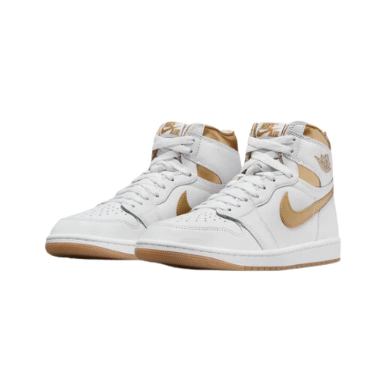 Air Jordan 1 High OG White and Gold - Razan Sneakers