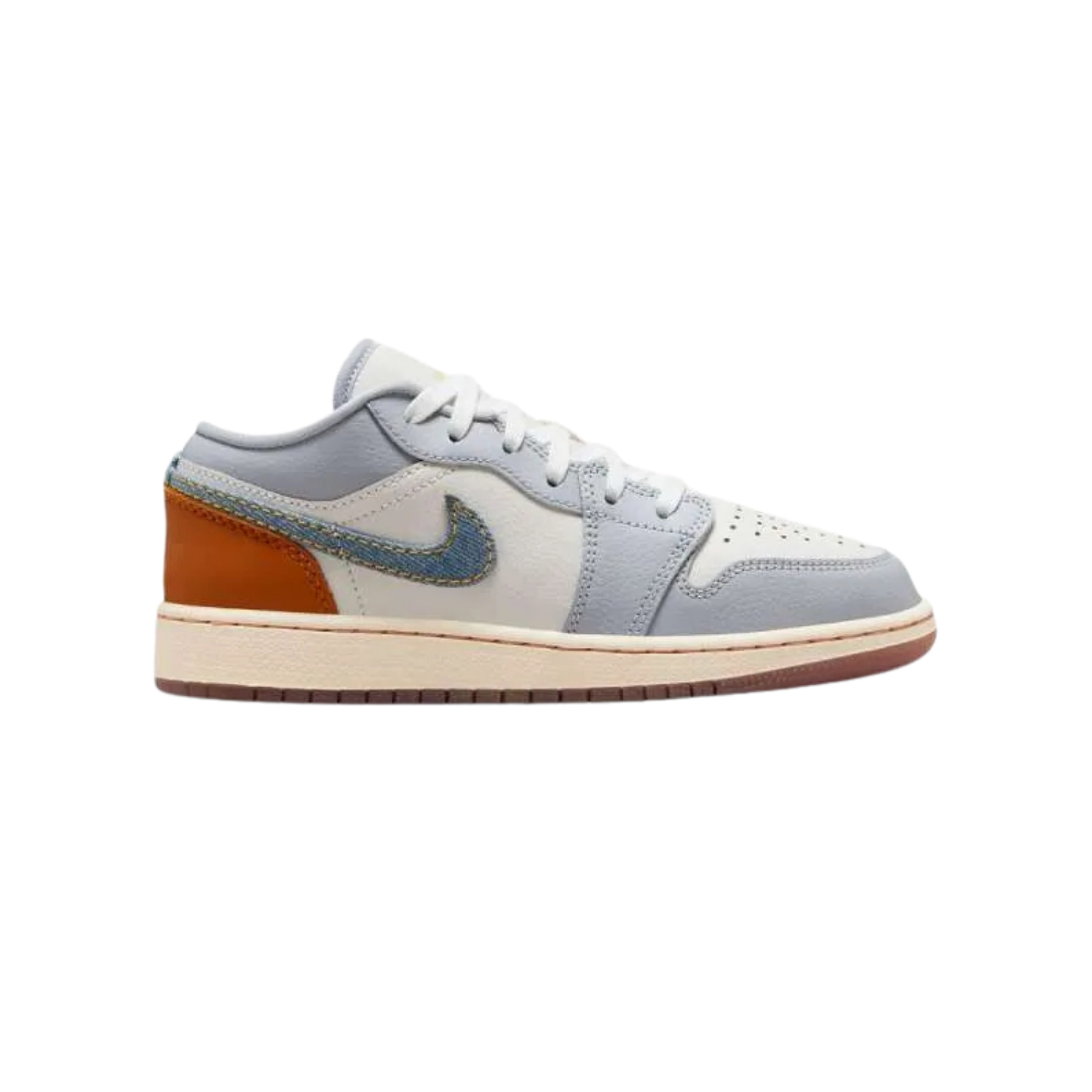 Air Jordan 1 Low Phantom Swoosh Denim (GS) - Razan Sneakers