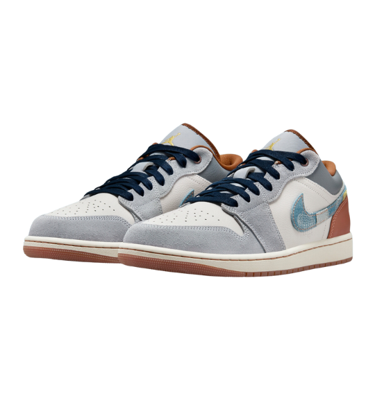 Air Jordan 1 Low SE Phantom Swoosh Denim - Razan Sneakers