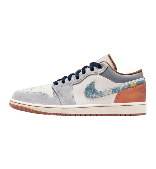 Air Jordan 1 Low SE Phantom Swoosh Denim - Razan Sneakers