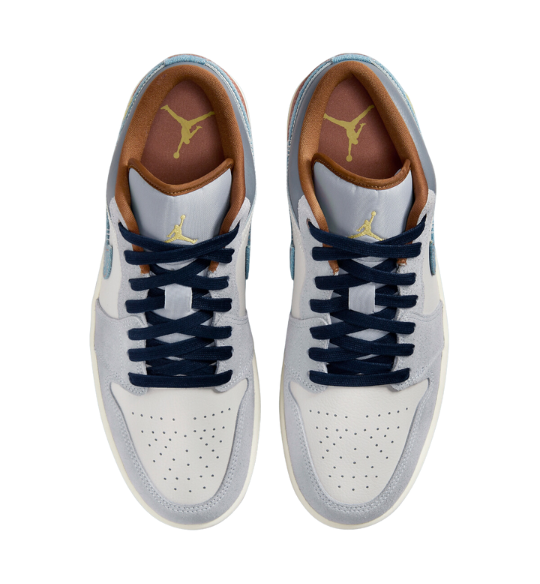 Air Jordan 1 Low SE Phantom Swoosh Denim - Razan Sneakers