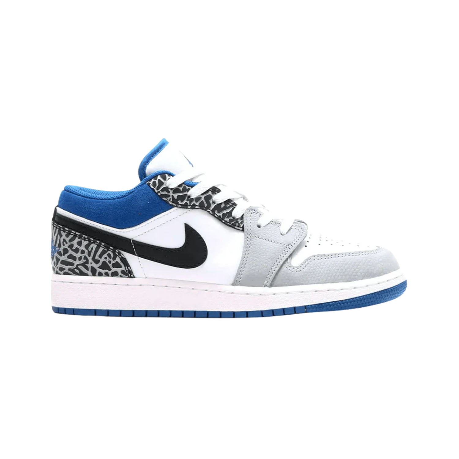Air Jordan 1 Low true blue elephant (GS) - Razan Sneakers