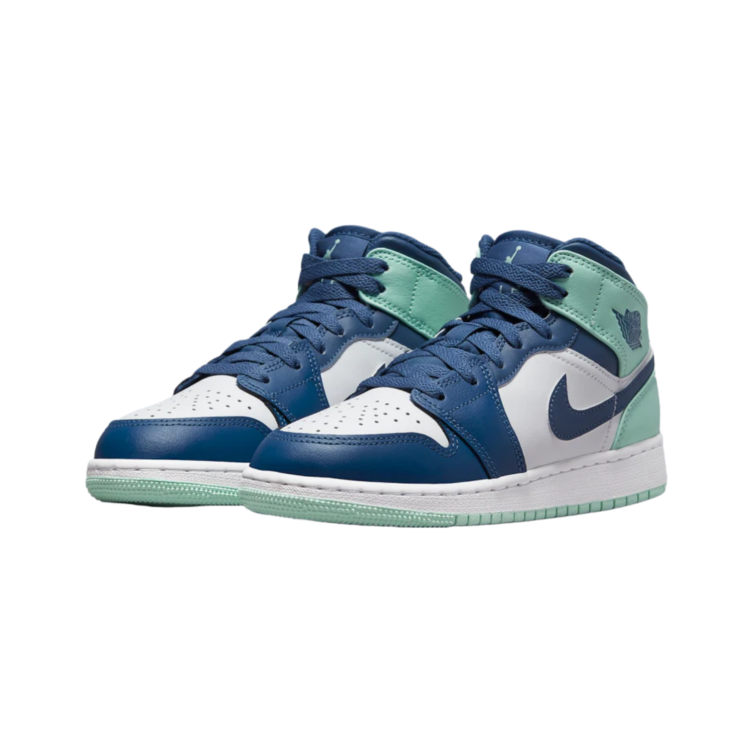Air Jordan 1 Mid Blue mint (GS) - Razan Sneakers