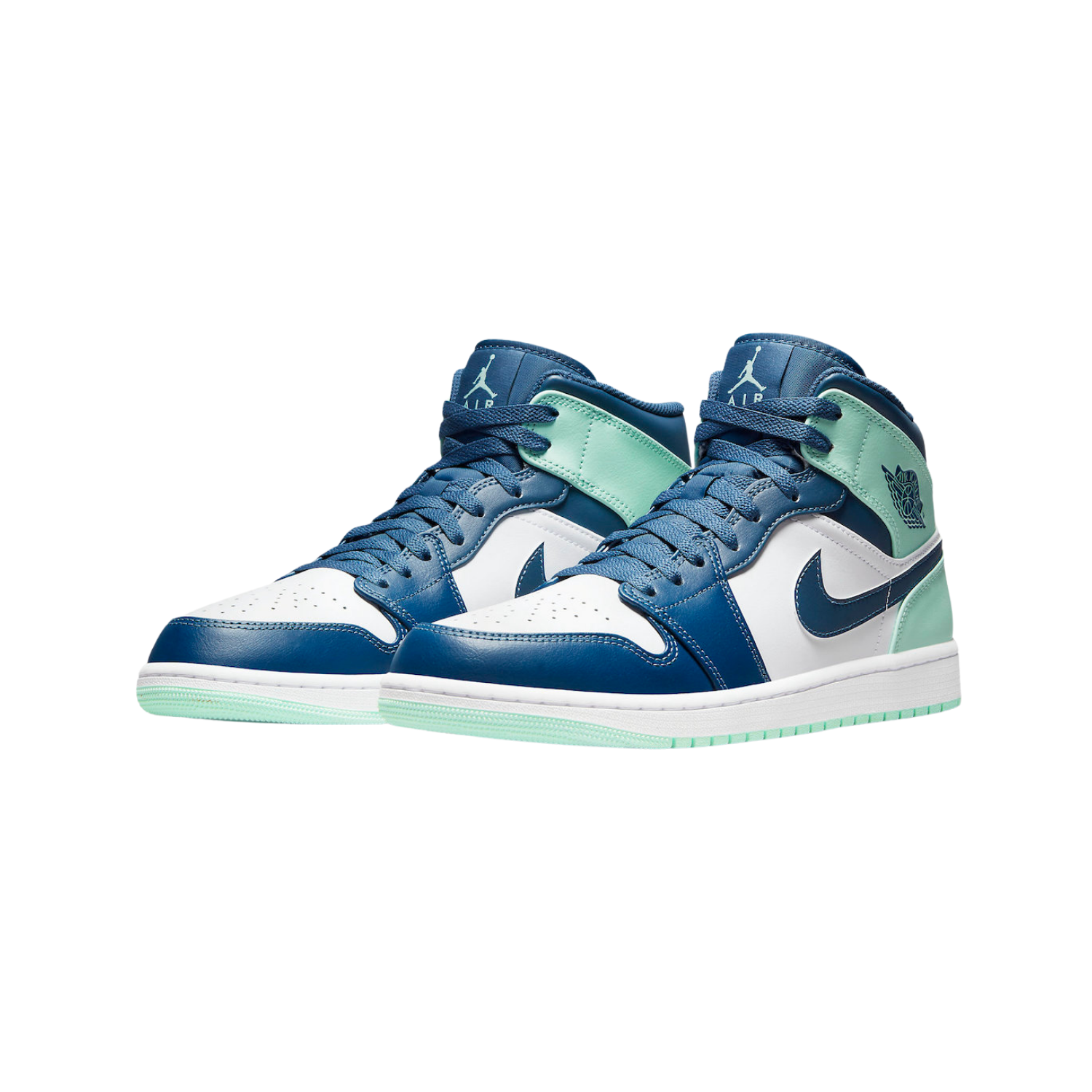 Air Jordan 1 Mid Blue mint - Razan Sneakers