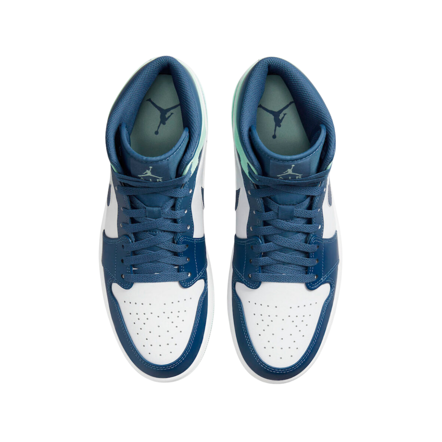 Air Jordan 1 Mid Blue mint - Razan Sneakers