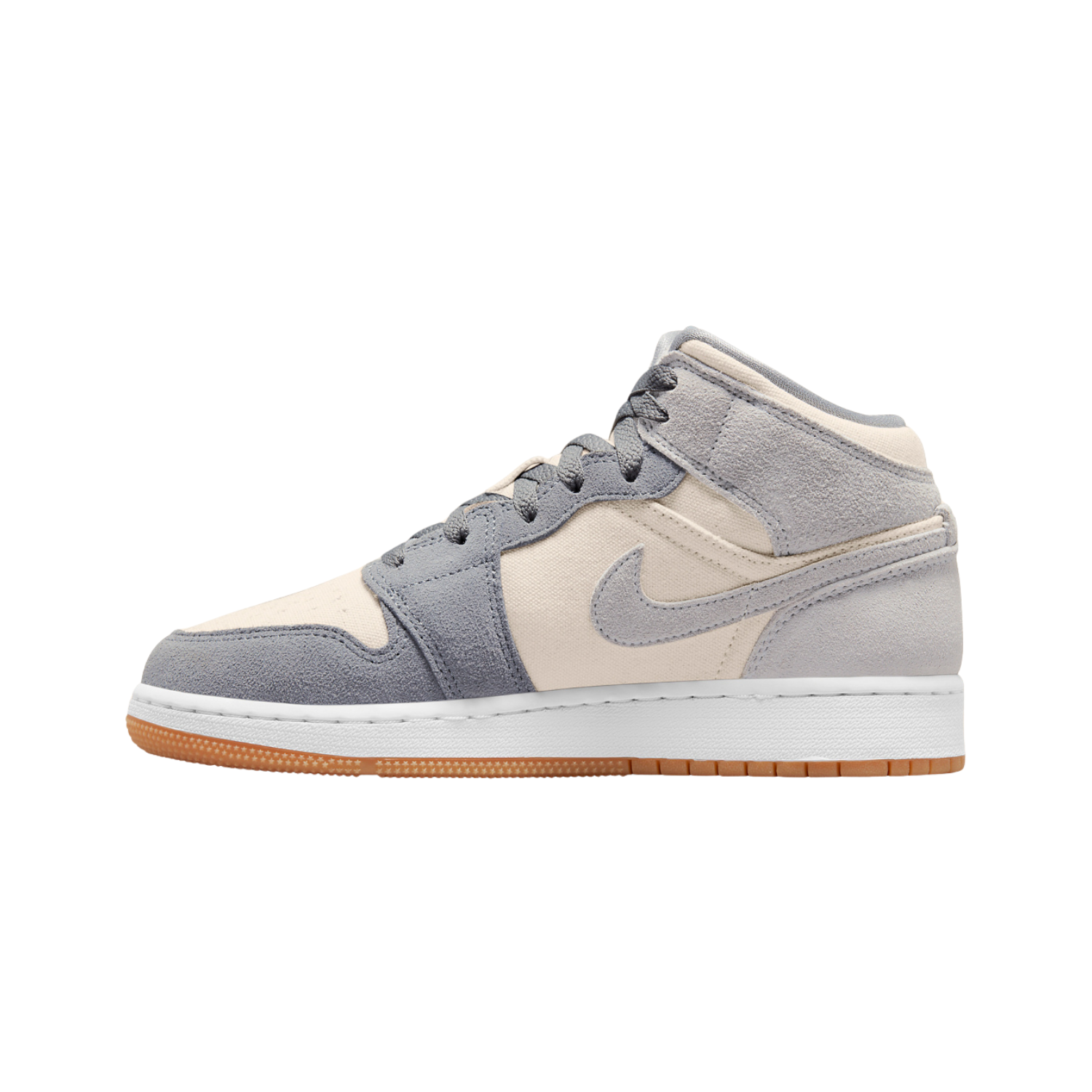 Air Jordan 1 Mid Coconut Particle Grey (GS) - Razan Sneakers