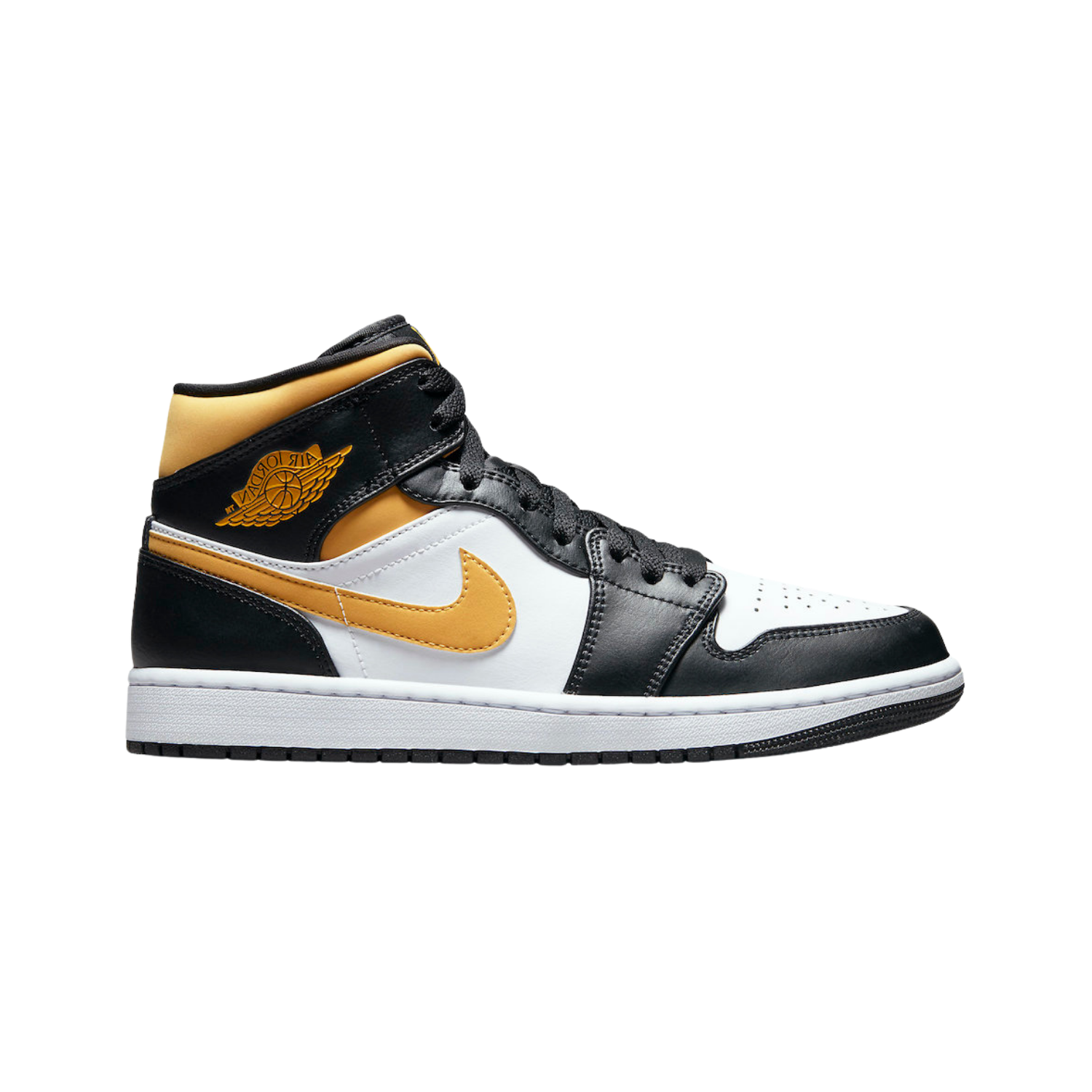 Air Jordan 1 Mid Pollen Black University Gold (GS) - Razan Sneakers