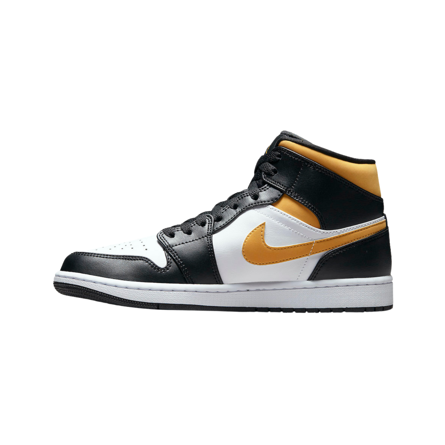 Air Jordan 1 Mid Pollen Black University Gold (GS) - Razan Sneakers