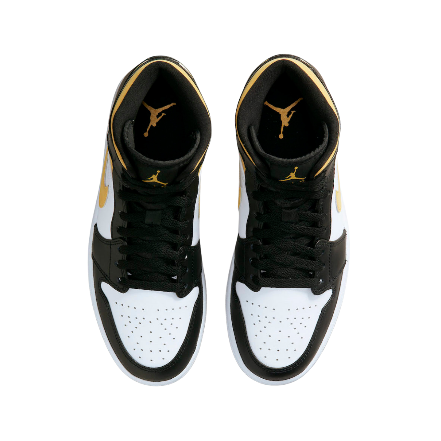 Air Jordan 1 Mid Pollen Black University Gold (GS) - Razan Sneakers