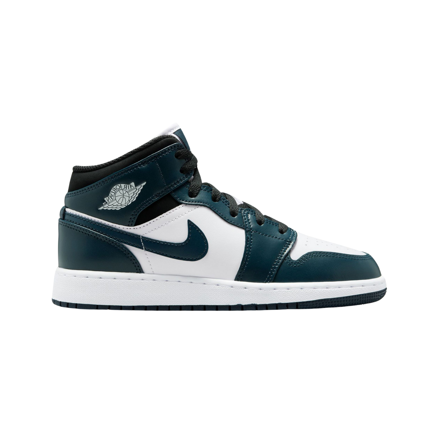 Air Jordan 1 Mid dark teal (GS) - Razan Sneakers