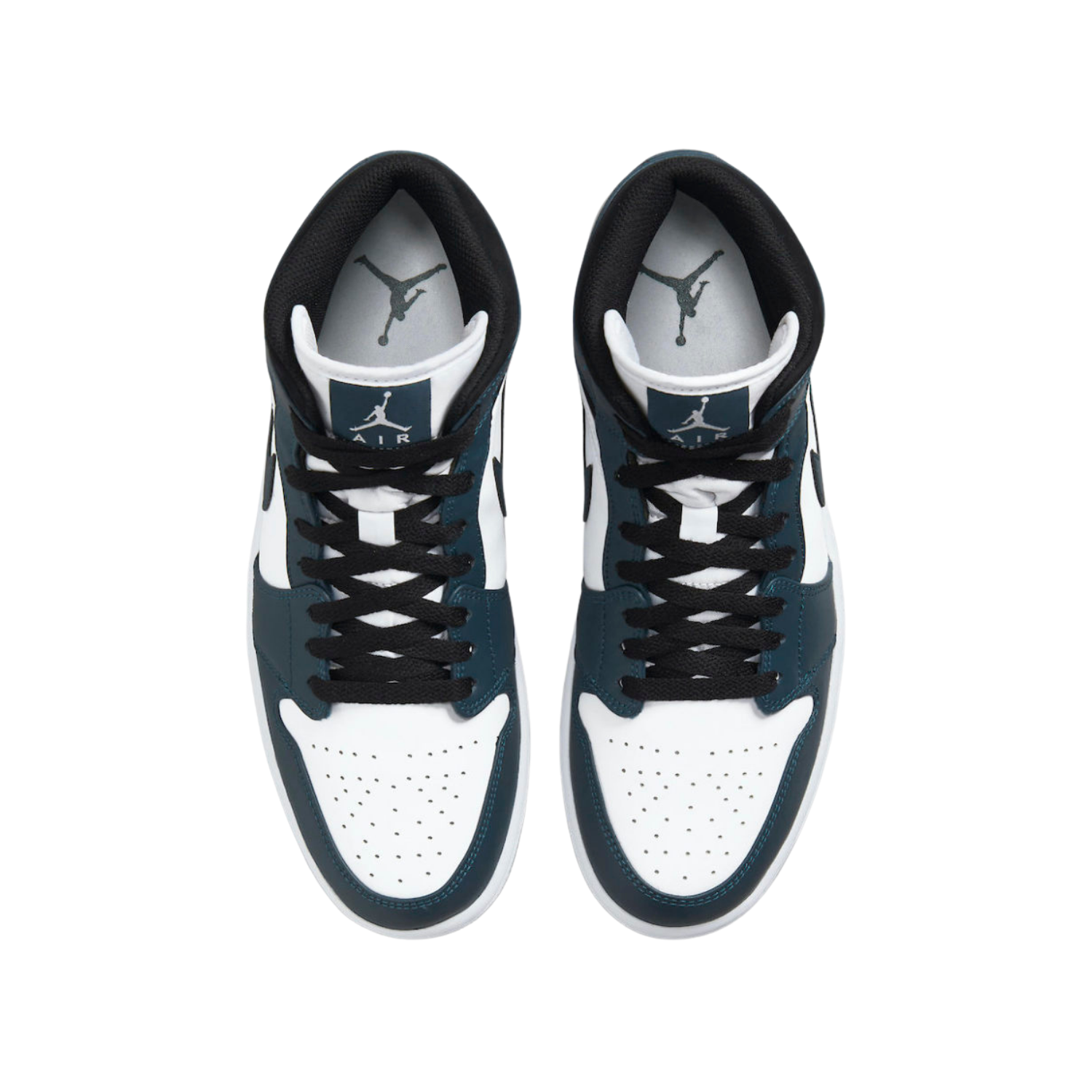 Air Jordan 1 Mid dark teal - Razan Sneakers