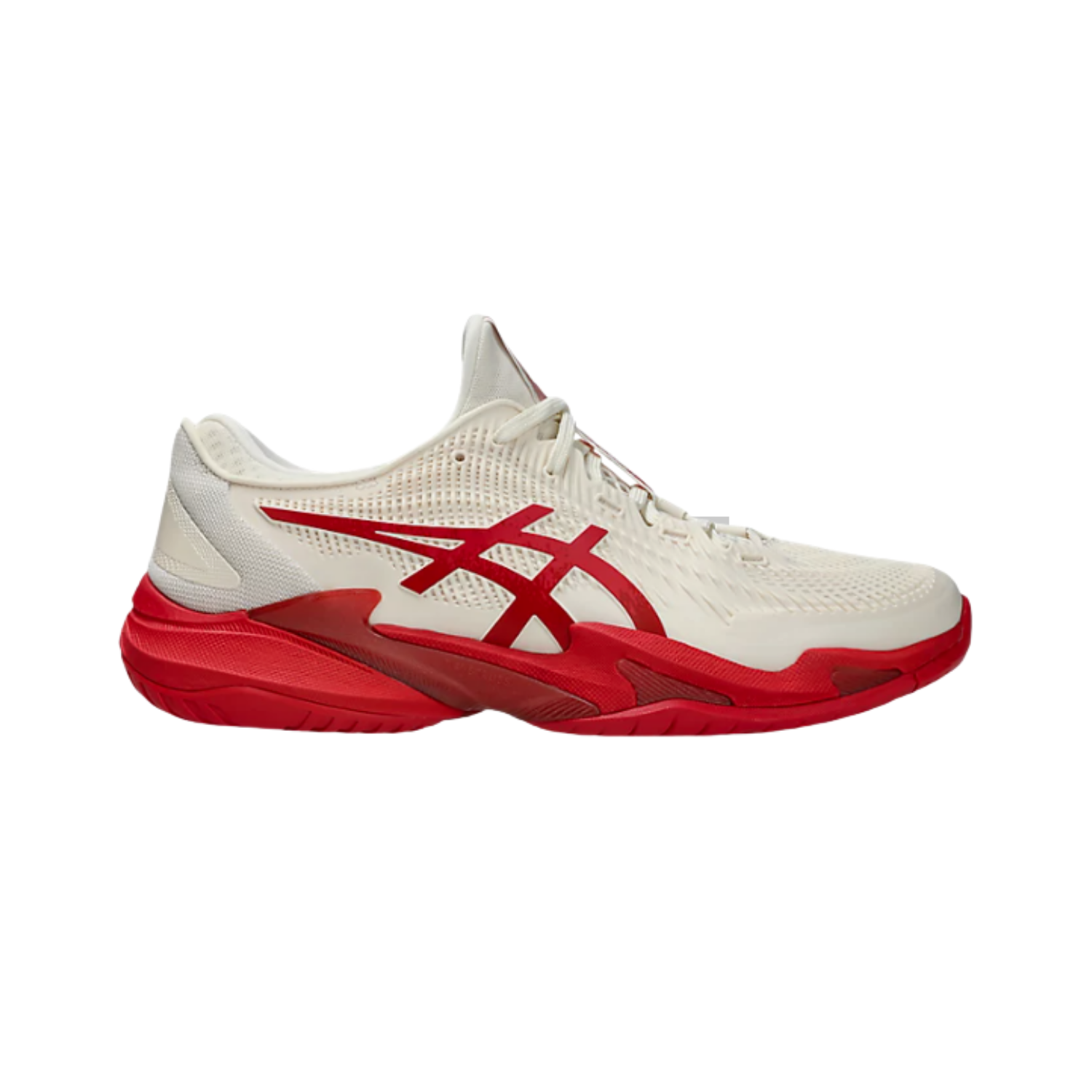 Asics Court FF 3 Novak Cream Classic Red - Razan Sneakers