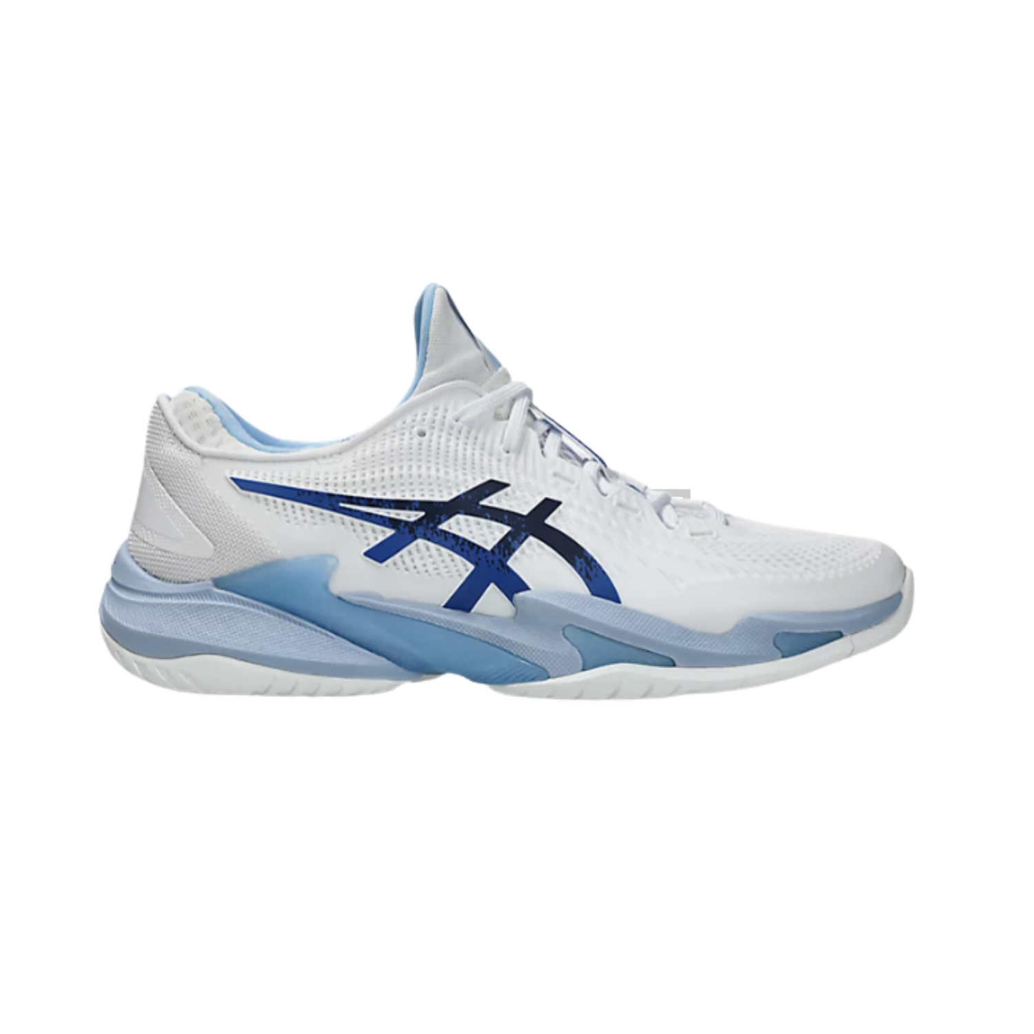 Asics Court FF 3 Novak White Tuna Blue - Razan Sneakers