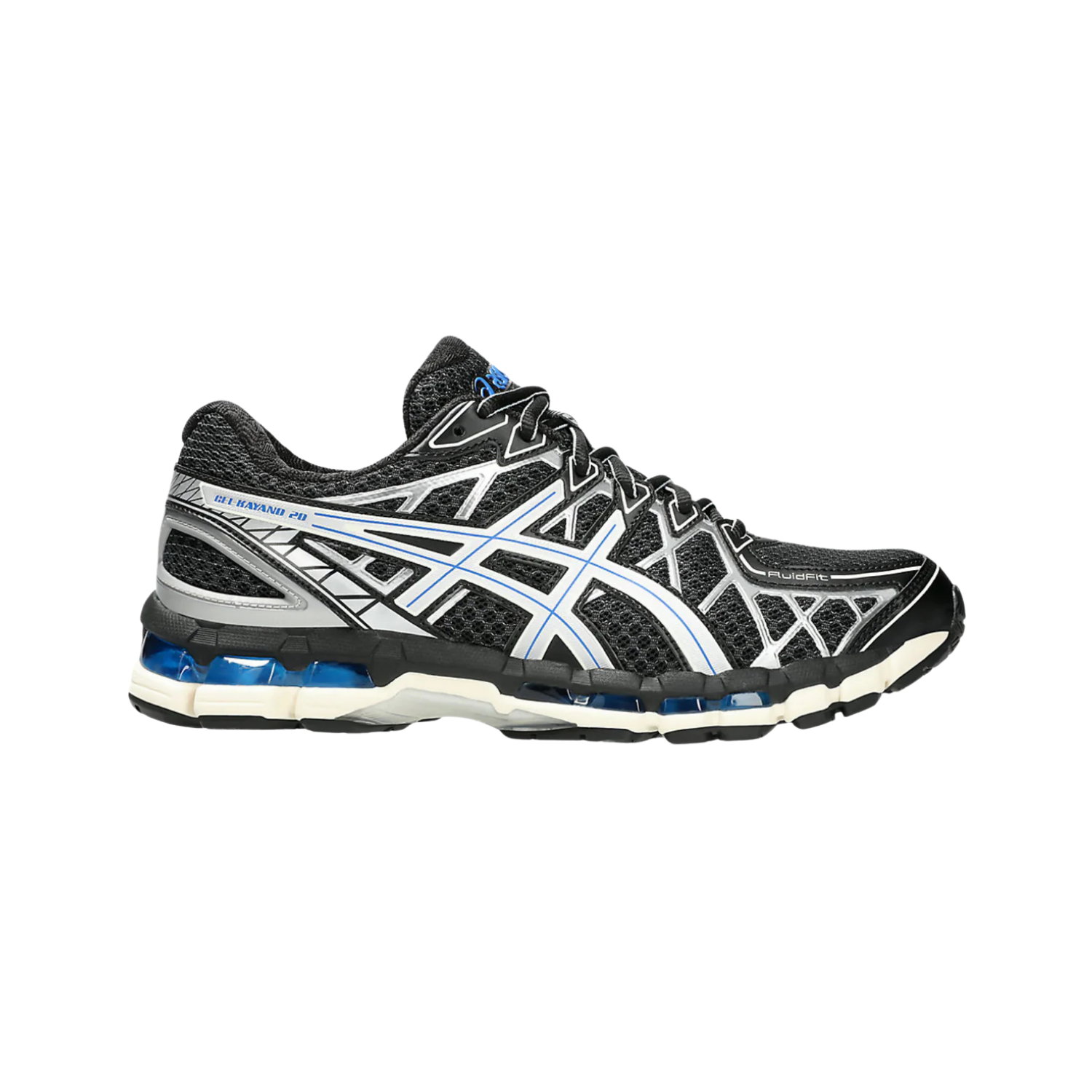 Asics GEL Kayano 20 Black Pure Silver - Razan Sneakers
