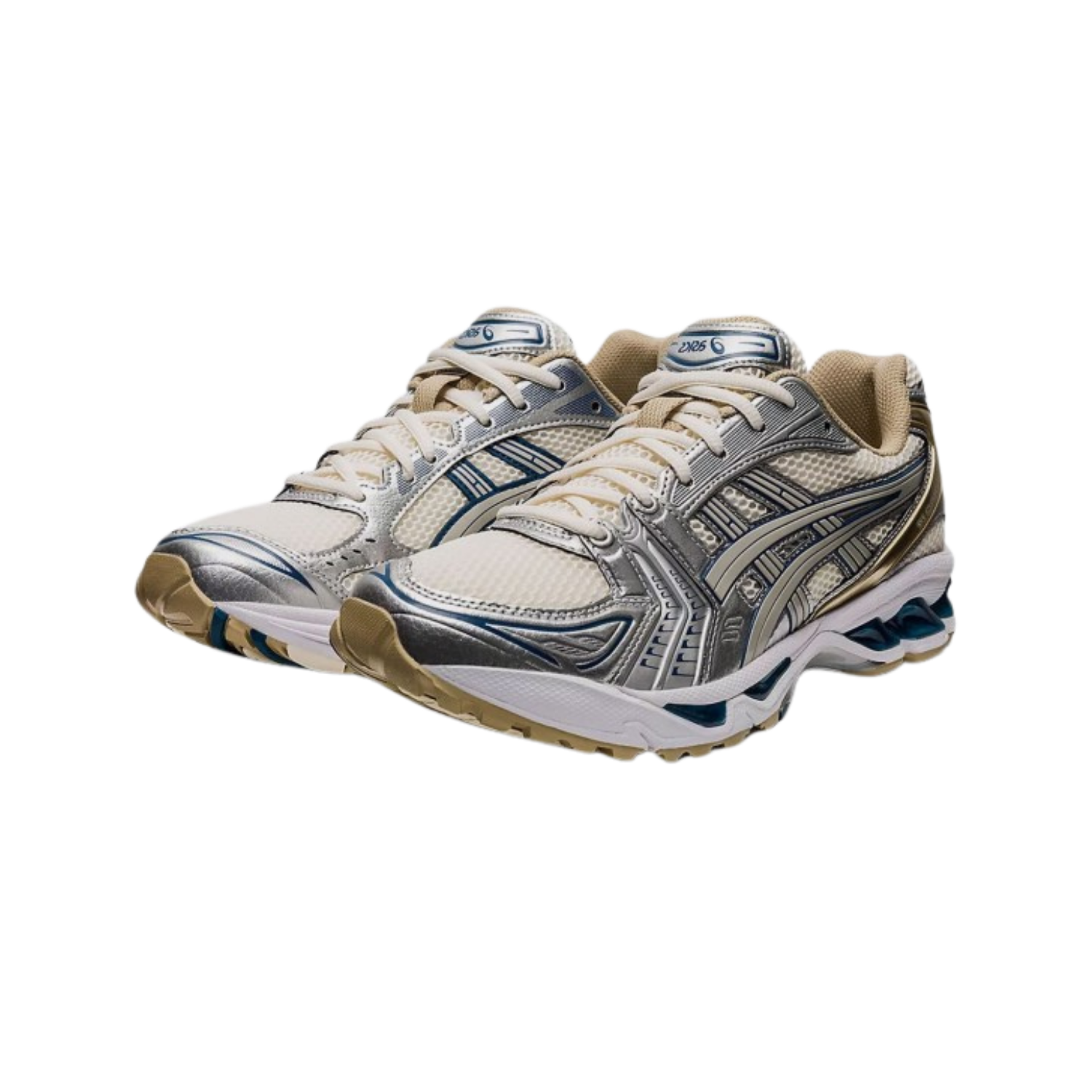 Asics Gel Kayano 14 Cream Pure Silver Blue - Razan Sneakers