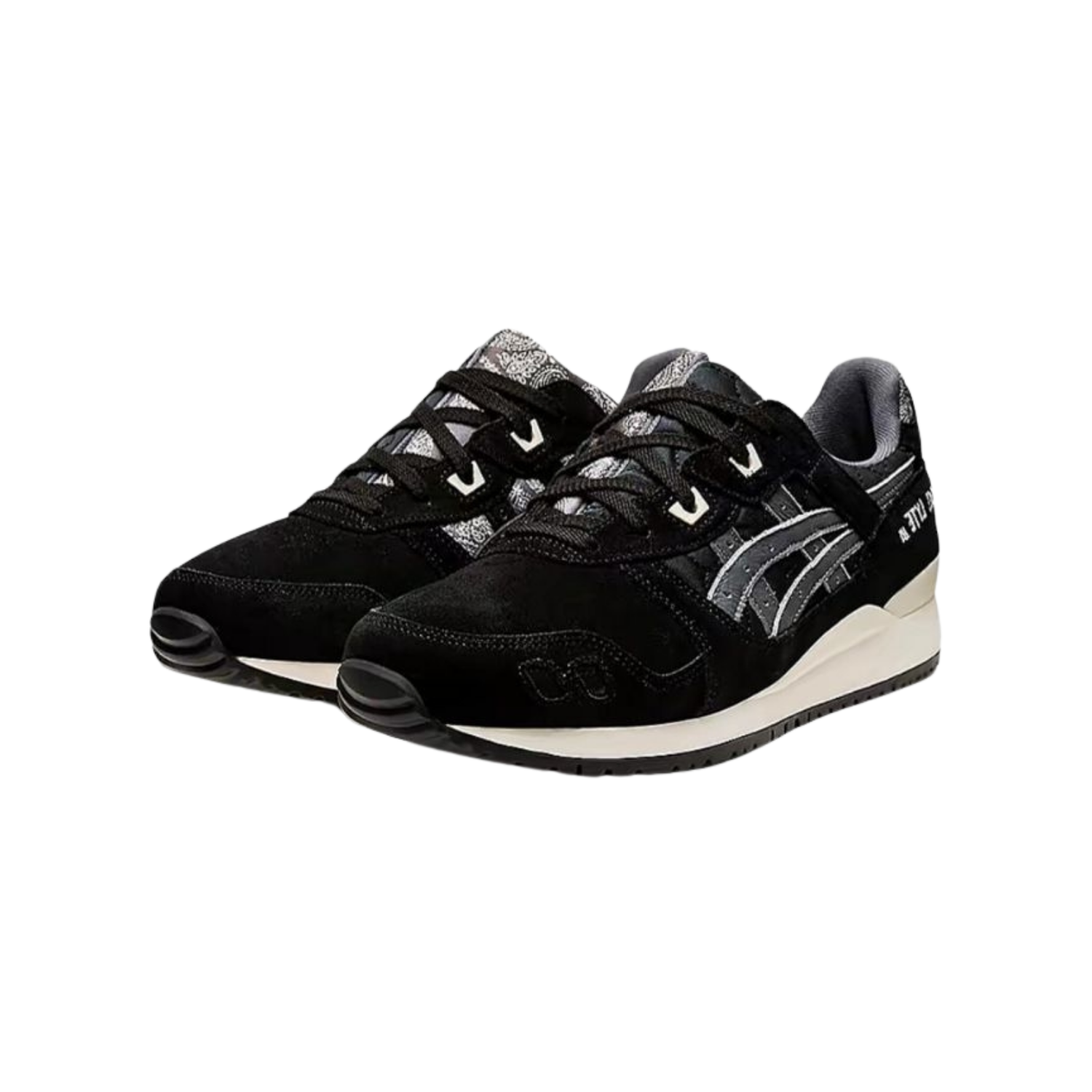 Asics Gel Lyte III Paisley Black Cream - Razan Sneakers