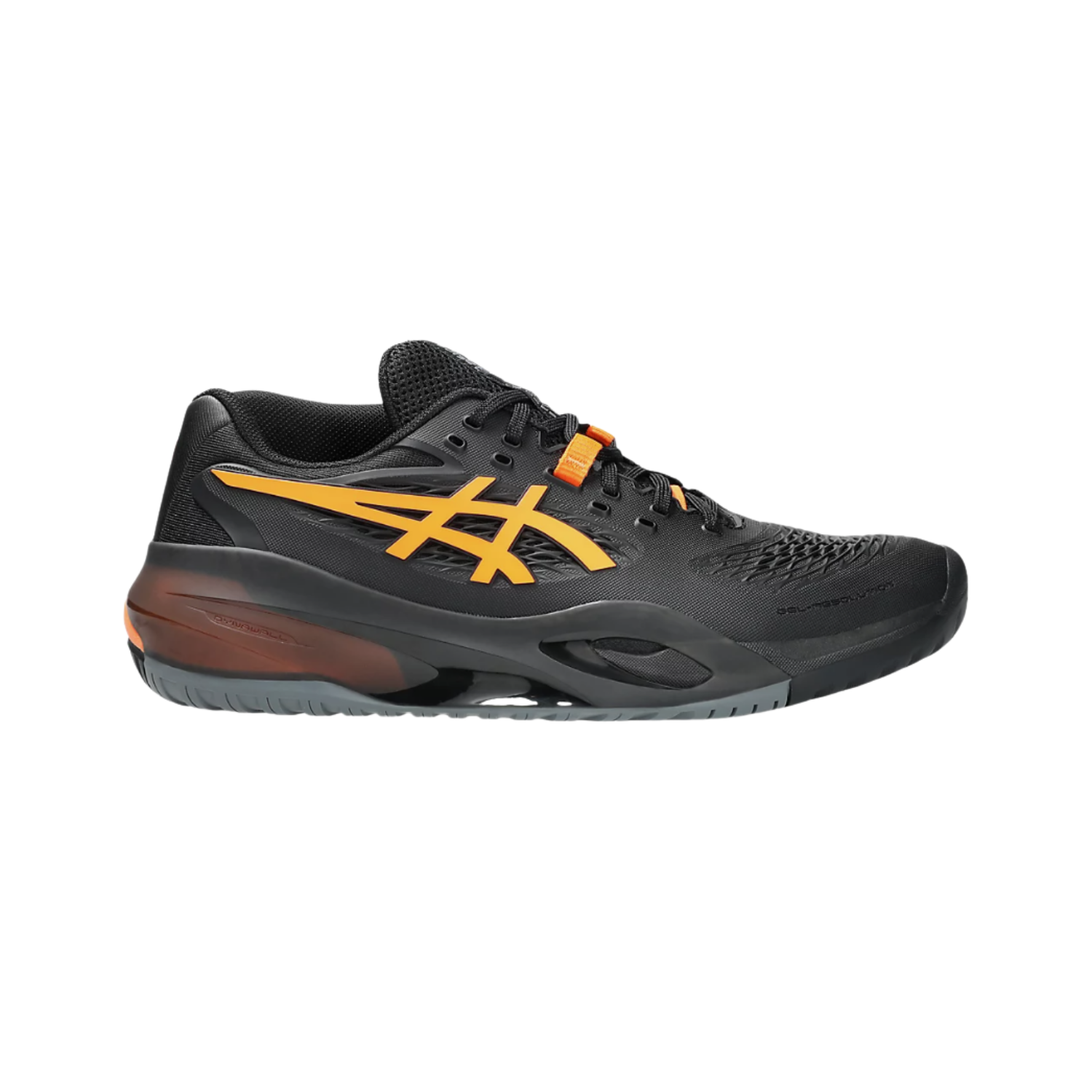 Asics Gel Resolution X Black Shocking Orange - Razan Sneakers