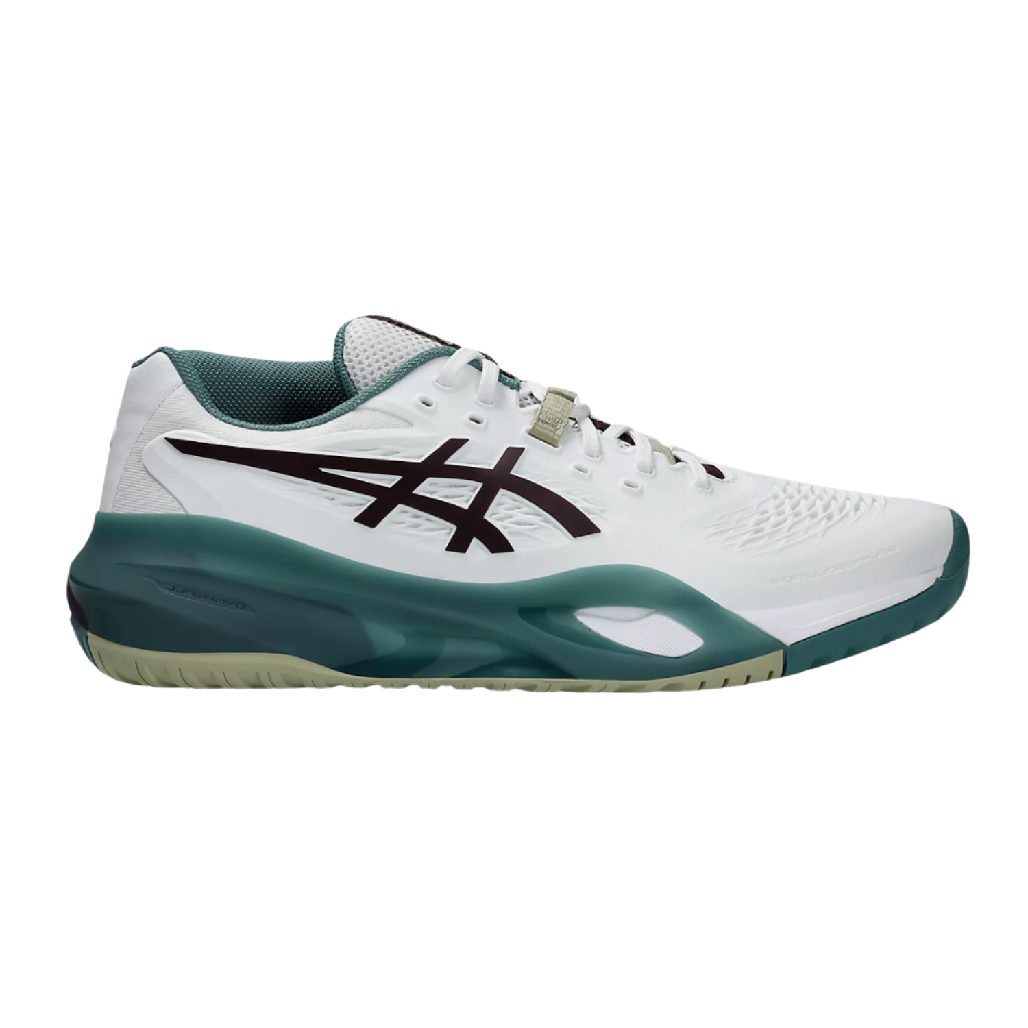 Asics Gel Resolution X White Dark Aubergine - Razan Sneakers