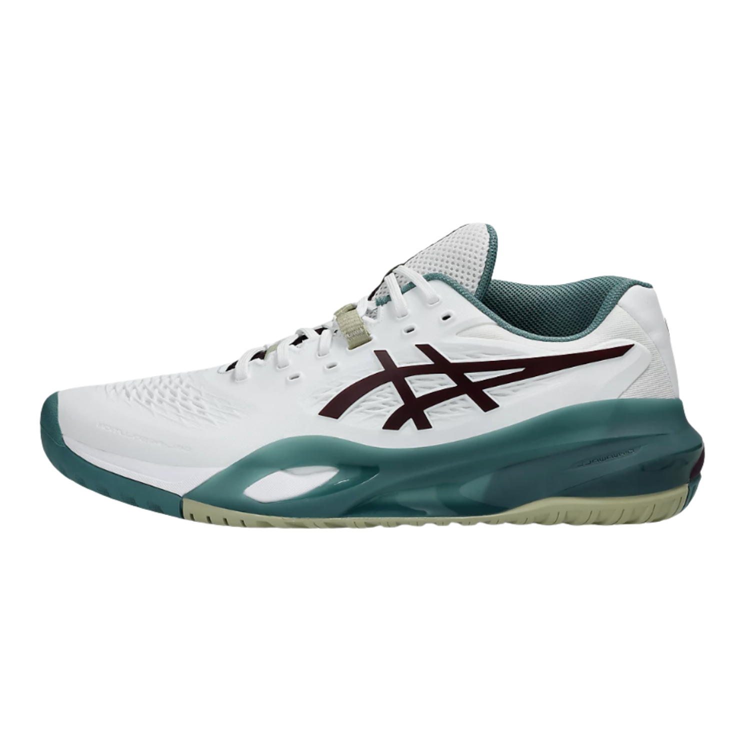Asics Gel Resolution X White Dark Aubergine - Razan Sneakers