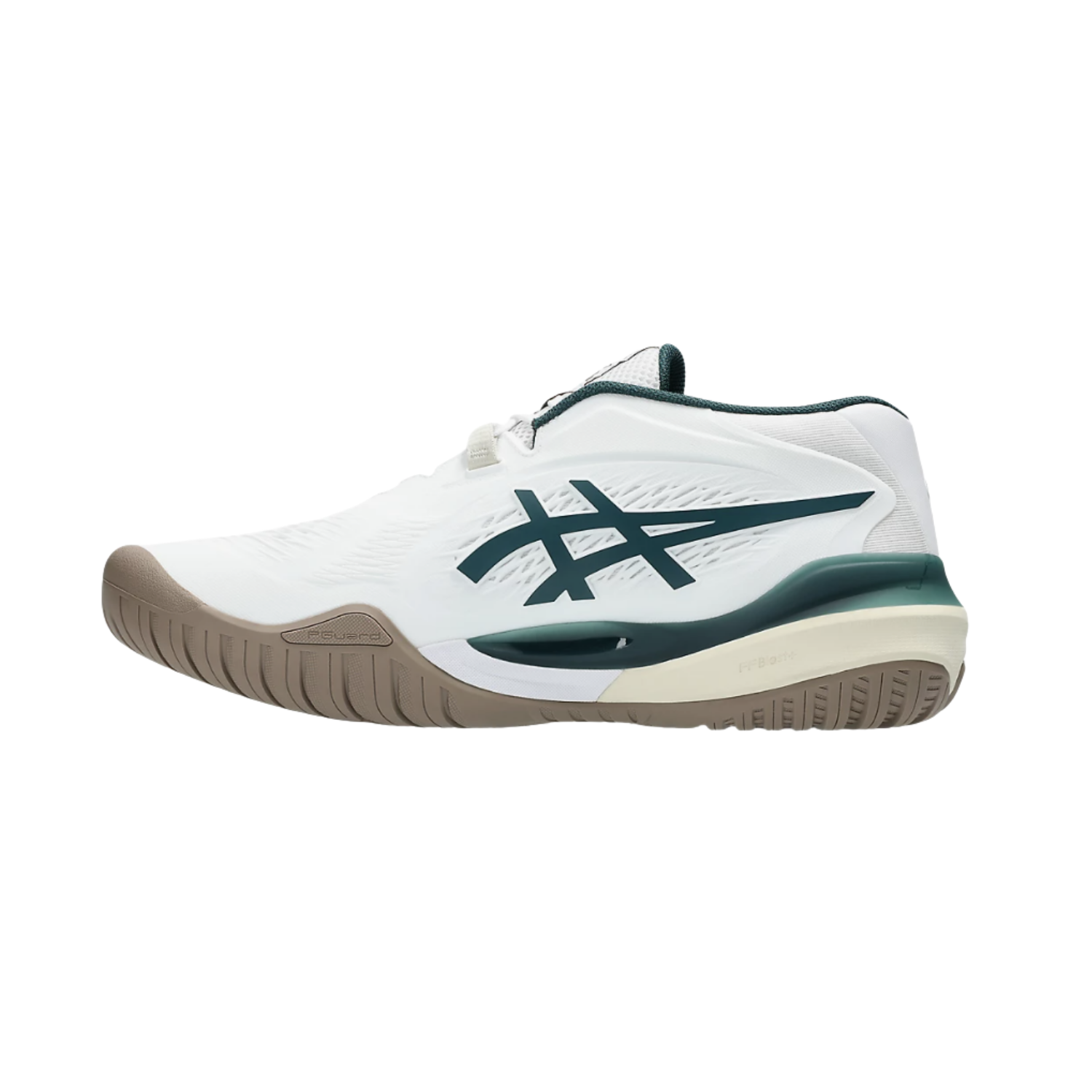 Asics Gel Resolution X White Saxon Green - Razan Sneakers