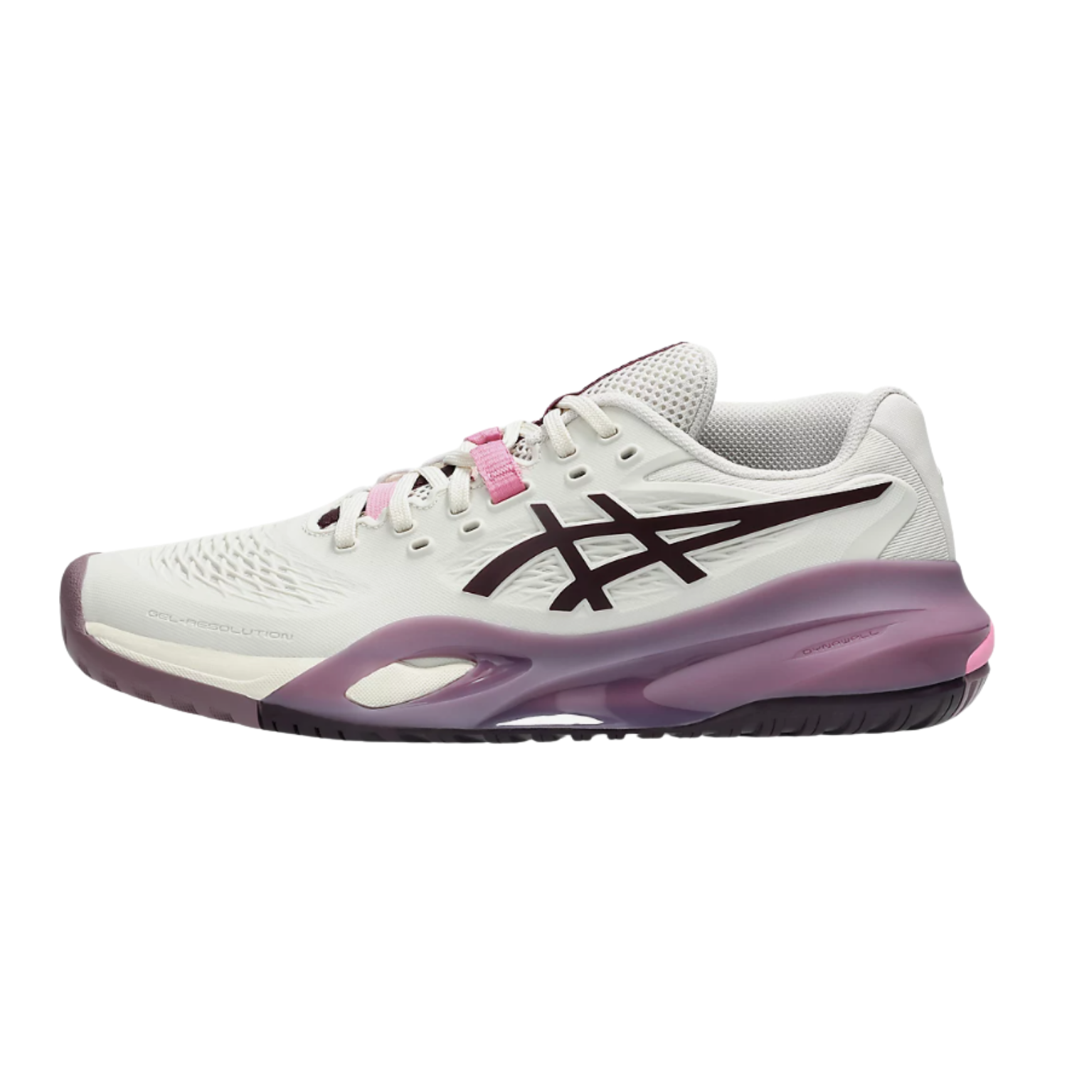 Asics Gel Resolution X Wide Soft Oat Dark Aubergine - Razan Sneakers