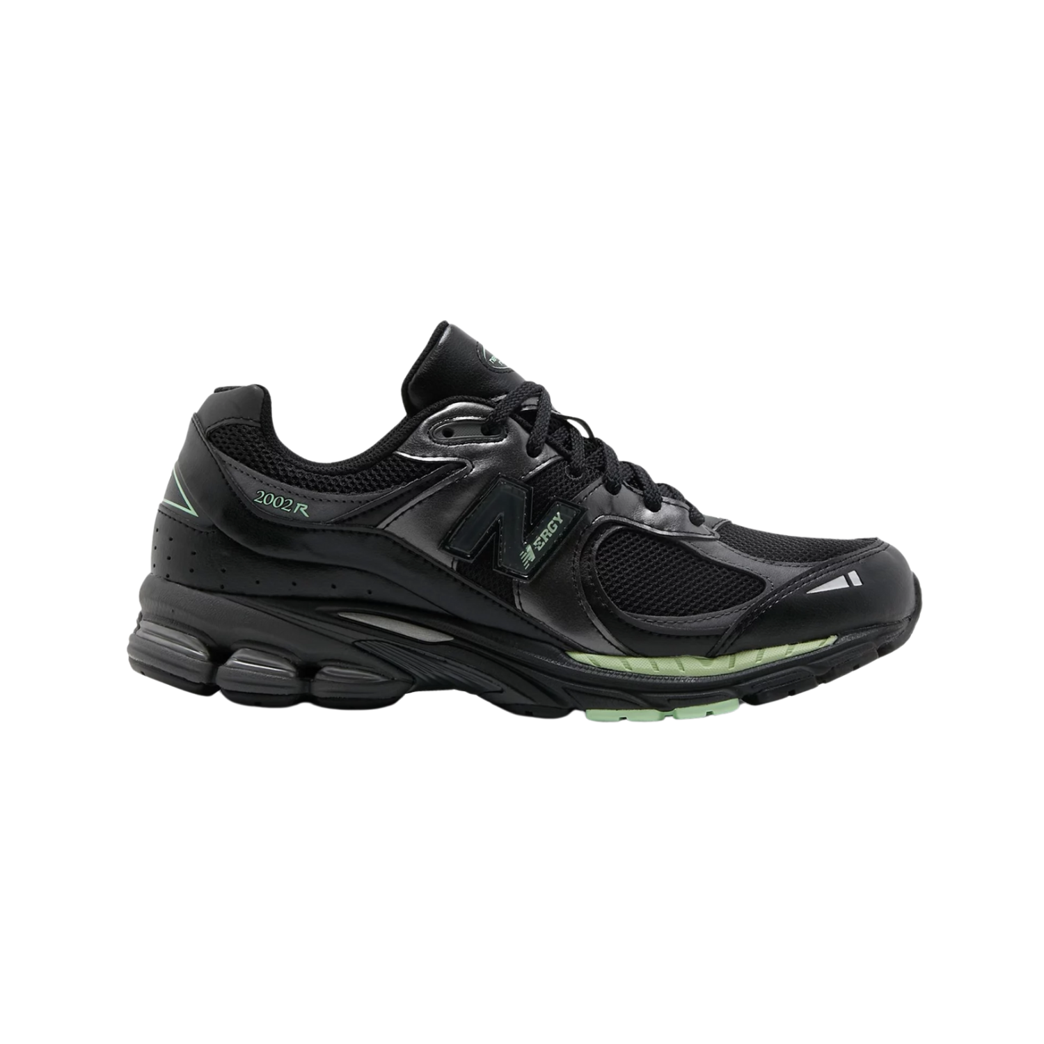 New Balance 2002R Black Silver Green - Razan Sneakers