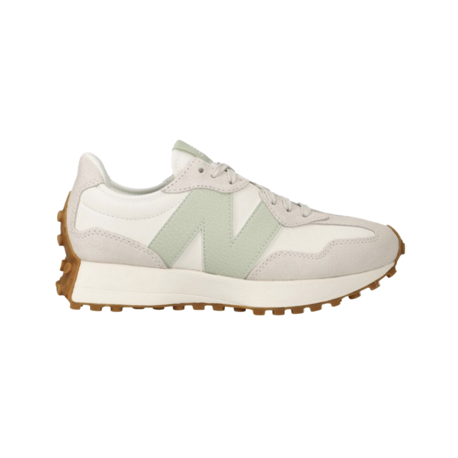 New Balance 327 Moonbeam White Green Moss (W) - Razan Sneakers
