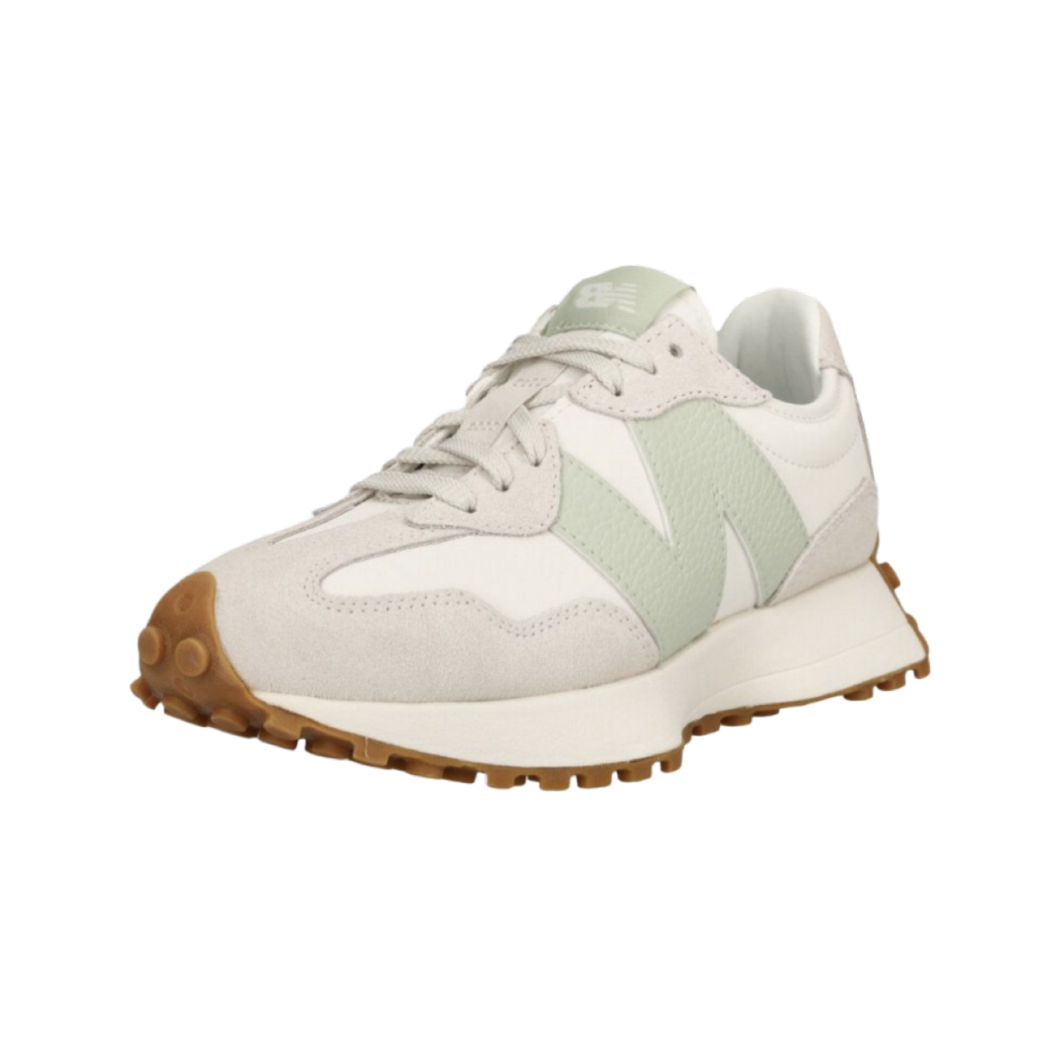 New Balance 327 Moonbeam White Green Moss (W) - Razan Sneakers